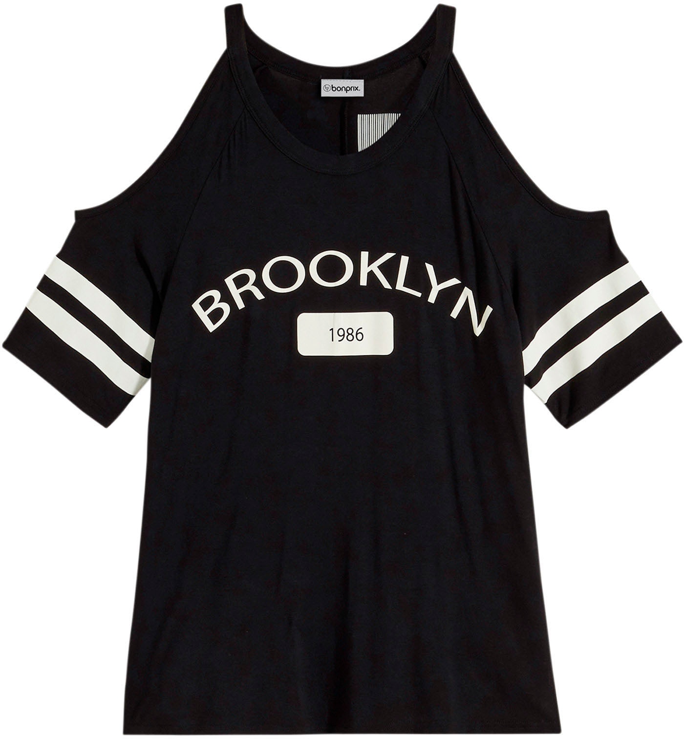 bonprix T-Shirt Loose Fit, mit Cut-Outs an den Schultern, aus Viskose