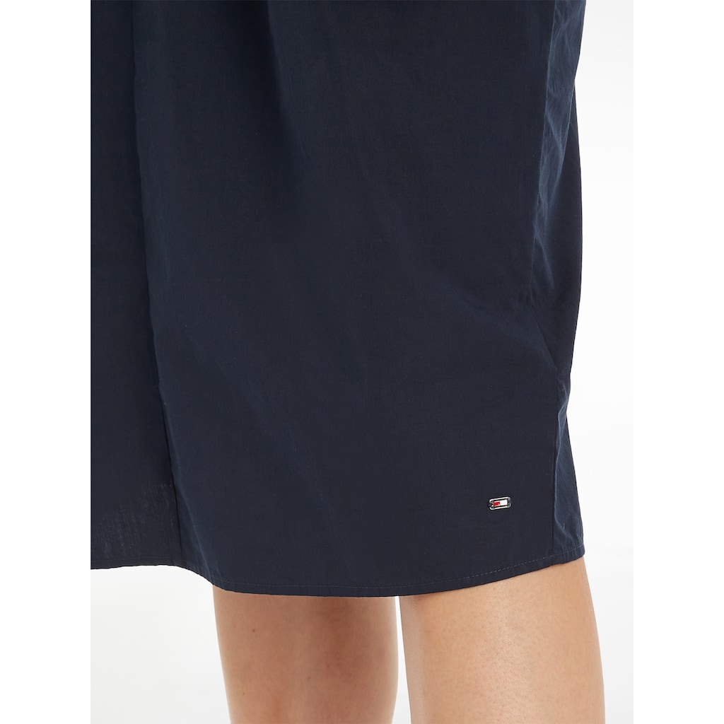 Tommy Hilfiger Blusenkleid »SOLID POPLIN MIDI DRESS SS«