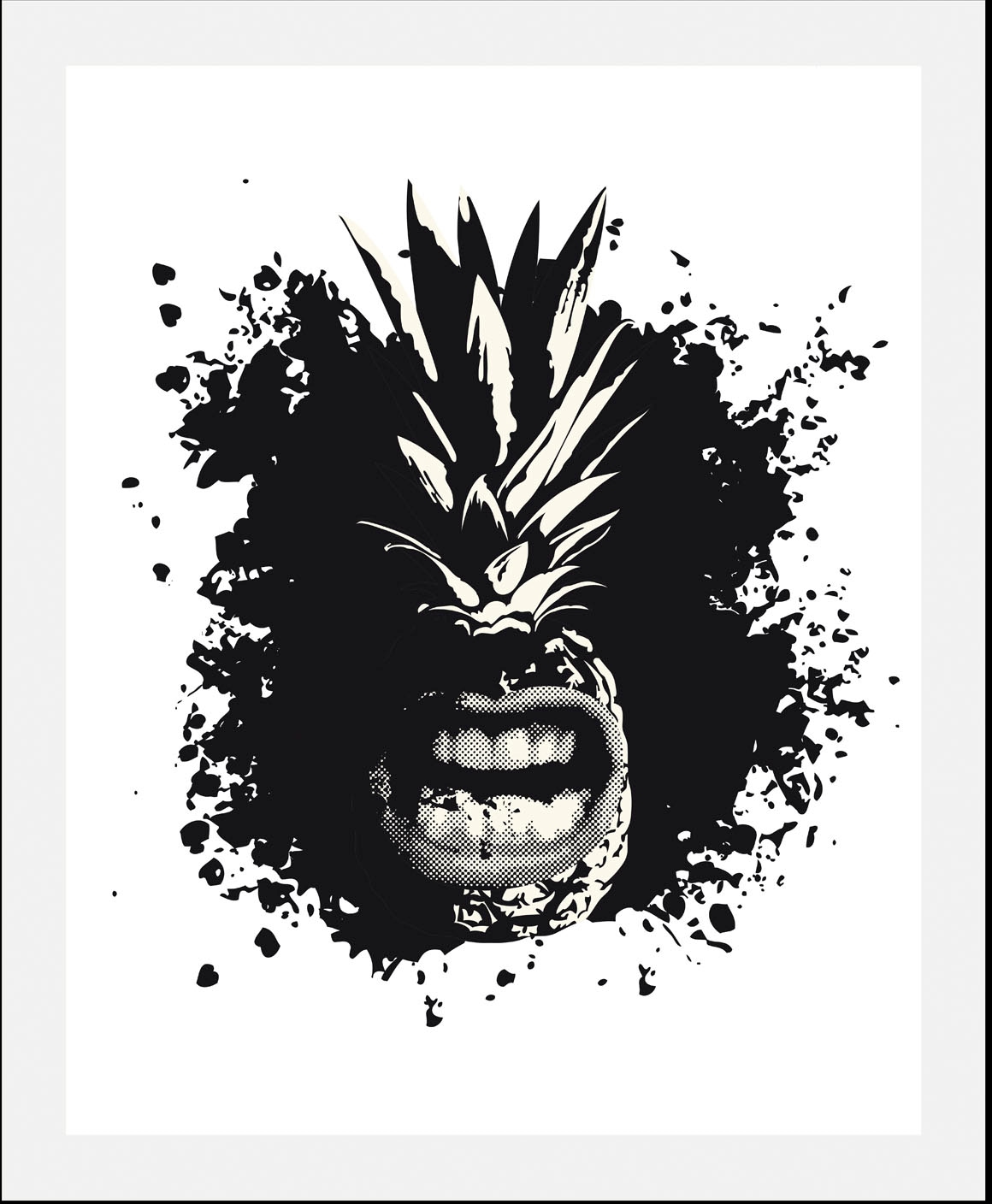 queence Bild »Angry Pineapple«, (1 St.), gerahmt