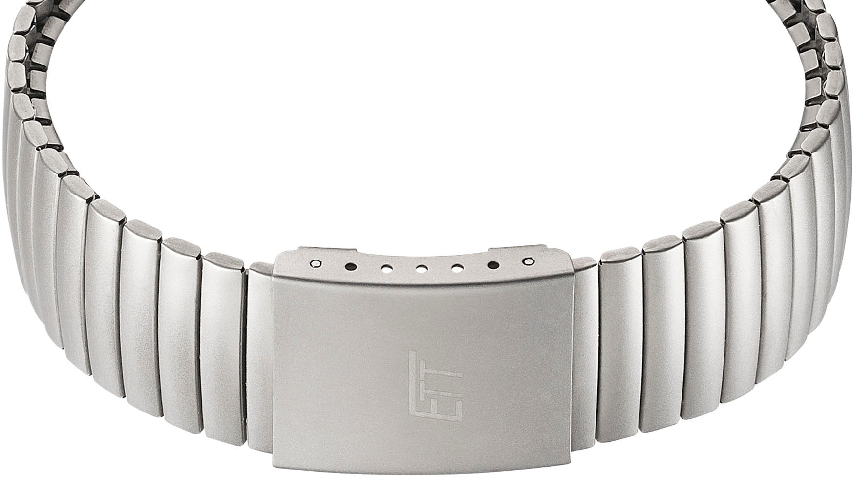 ETT Funkuhr »Station Watch«, Armbanduhr, Herrenuhr, Datum, Solar, Flexband, Zugband