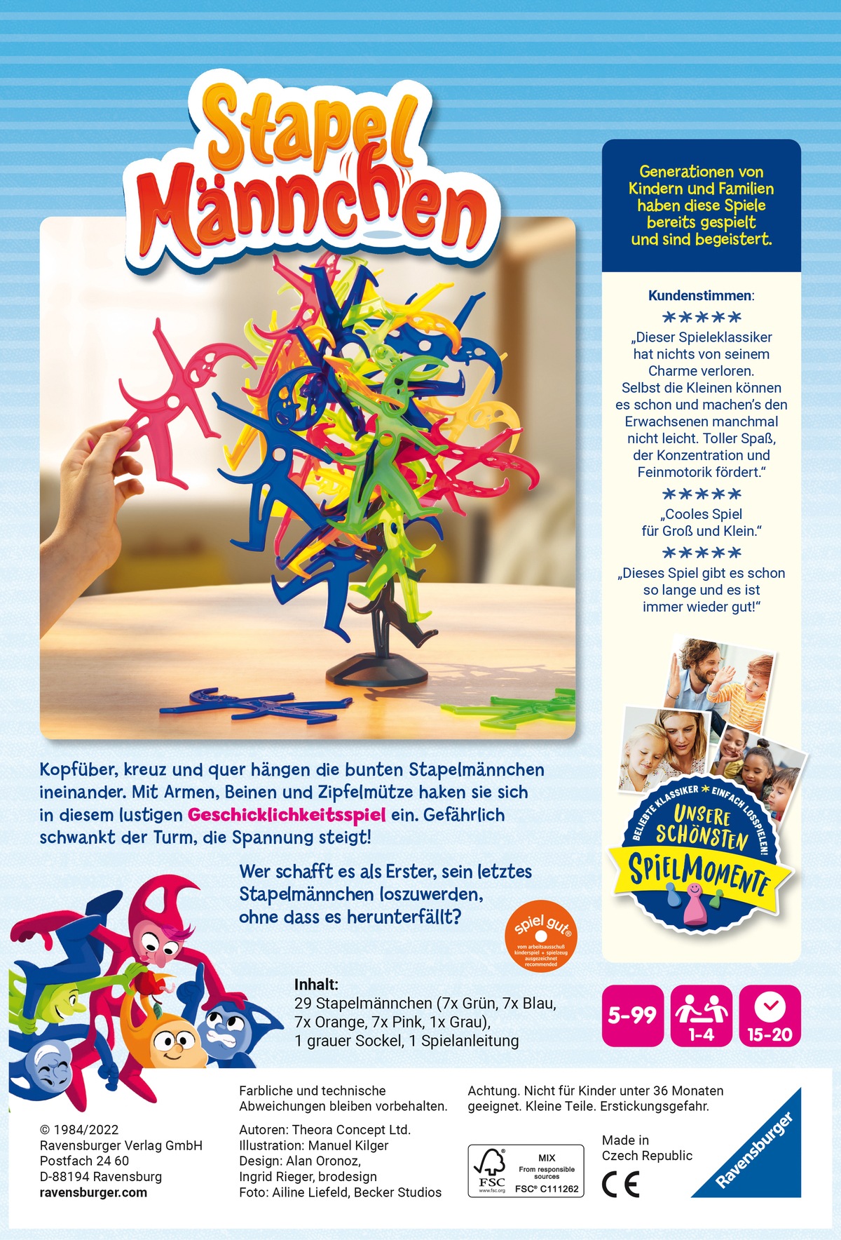 Ravensburger Spiel »Stapelmännchen«, Made in Europe