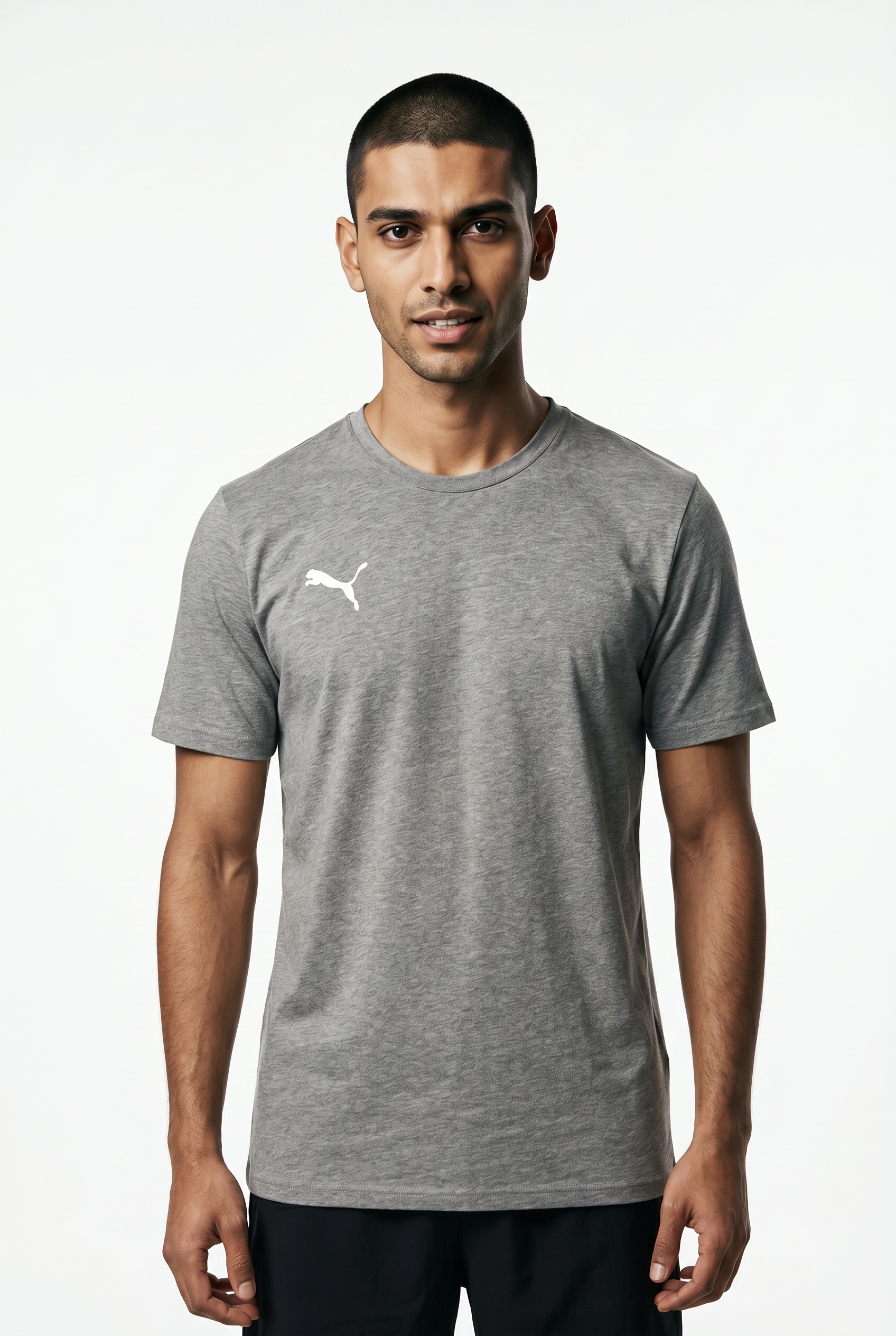 PUMA Trainingsshirt "TEAMGOAL CASUALS TEE" gerader Abschluss, Kurzarm, für Sportmode, Rundhalsausschnitt
