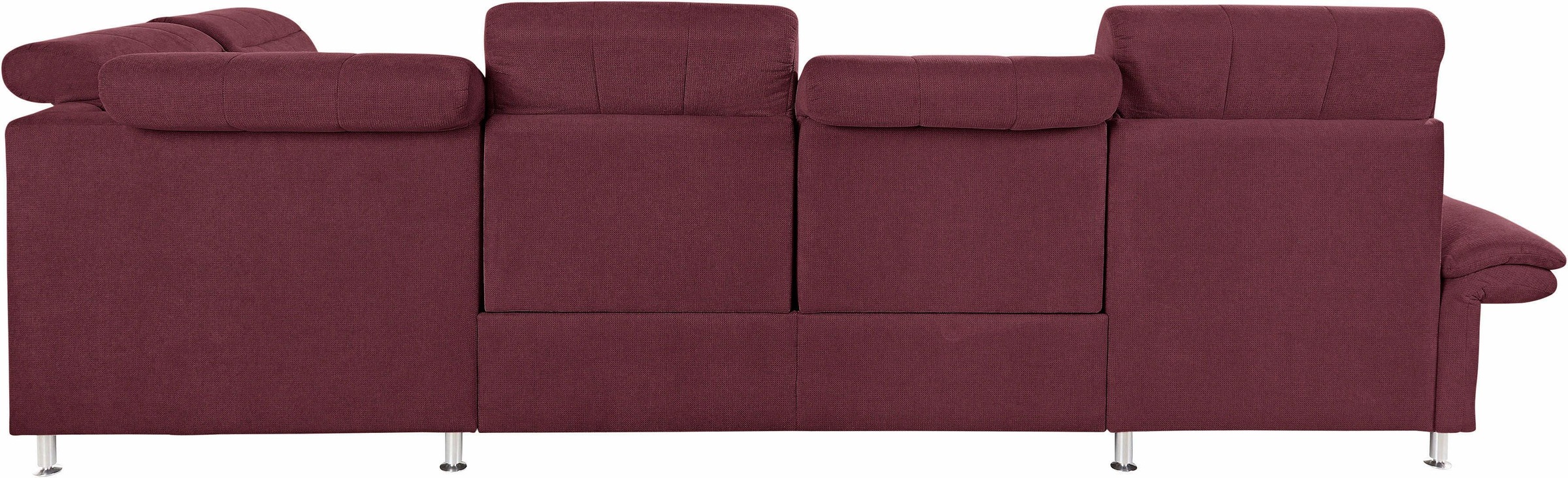 Places of Style Wohnlandschaft »Manhattan U-Form«, 2 Sitze mit elektrischer Relaxfunktion, verstellbare Armlehnen