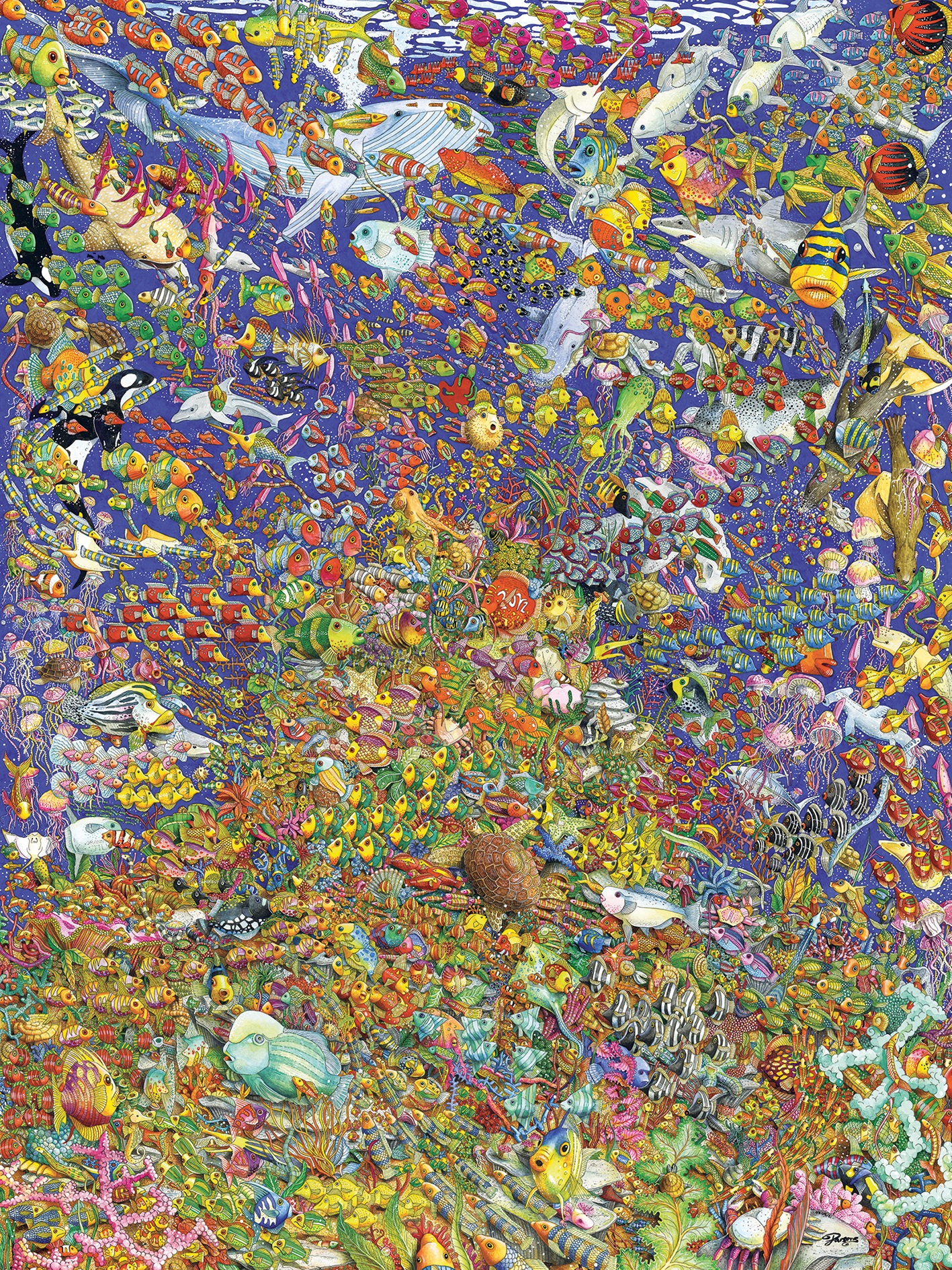 Ravensburger Puzzle »Viele bunte Fische«, Made in Germany