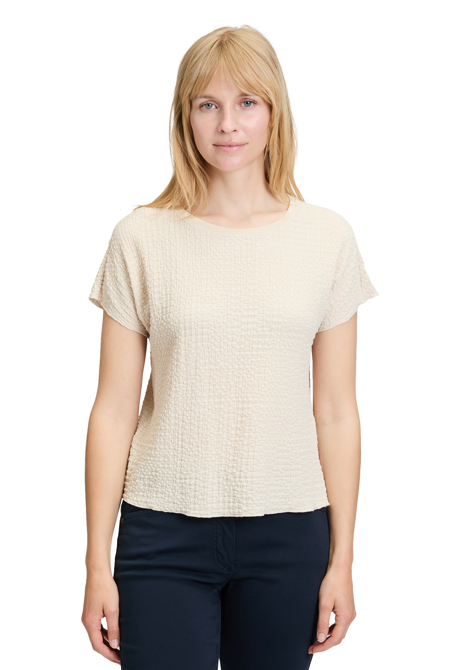 Betty Barclay Kurzarmshirt "Damen Strukturshirt mit U-Boot-Ausschnitt" 1 St günstig online kaufen