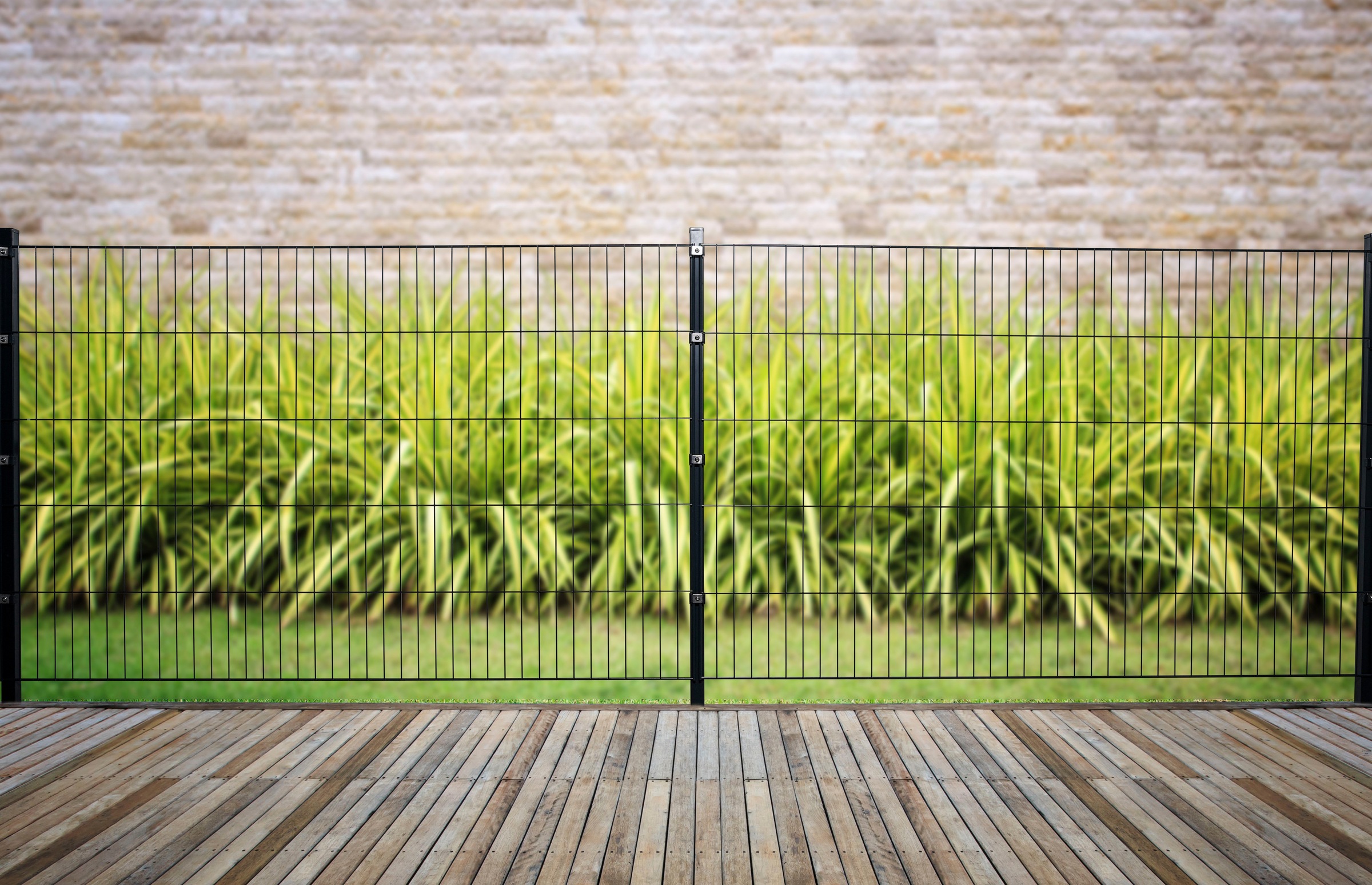 GARDEN 'N' MORE Doppelstabmattenzaun »Excellent« 10 Elemente für 20 m, LxH: 200 x 143 cm, mit 11 Pfosten