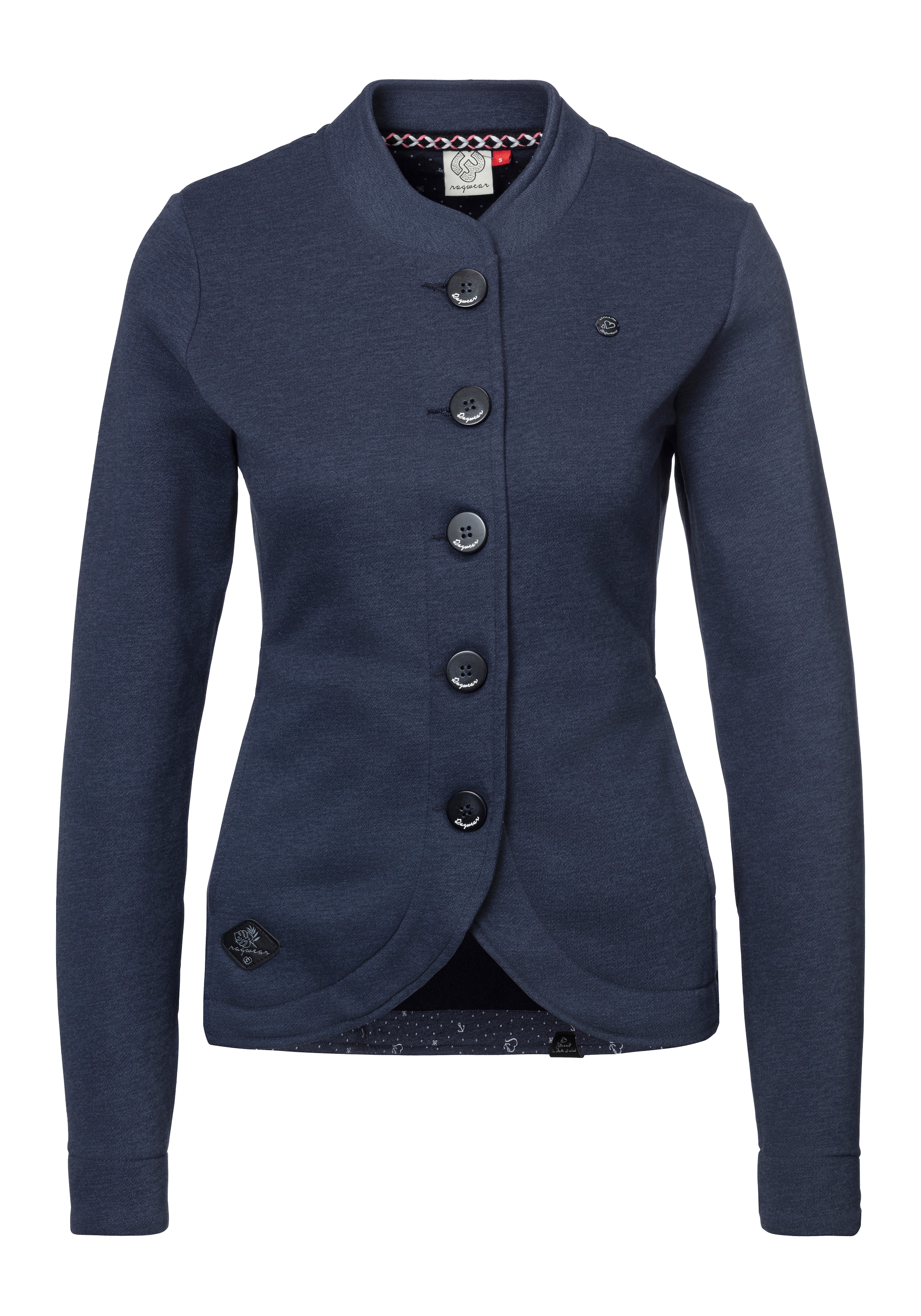 Ragwear Sweatjacke "AVALINA O" aus bequem weicher Sweat-Qualität
