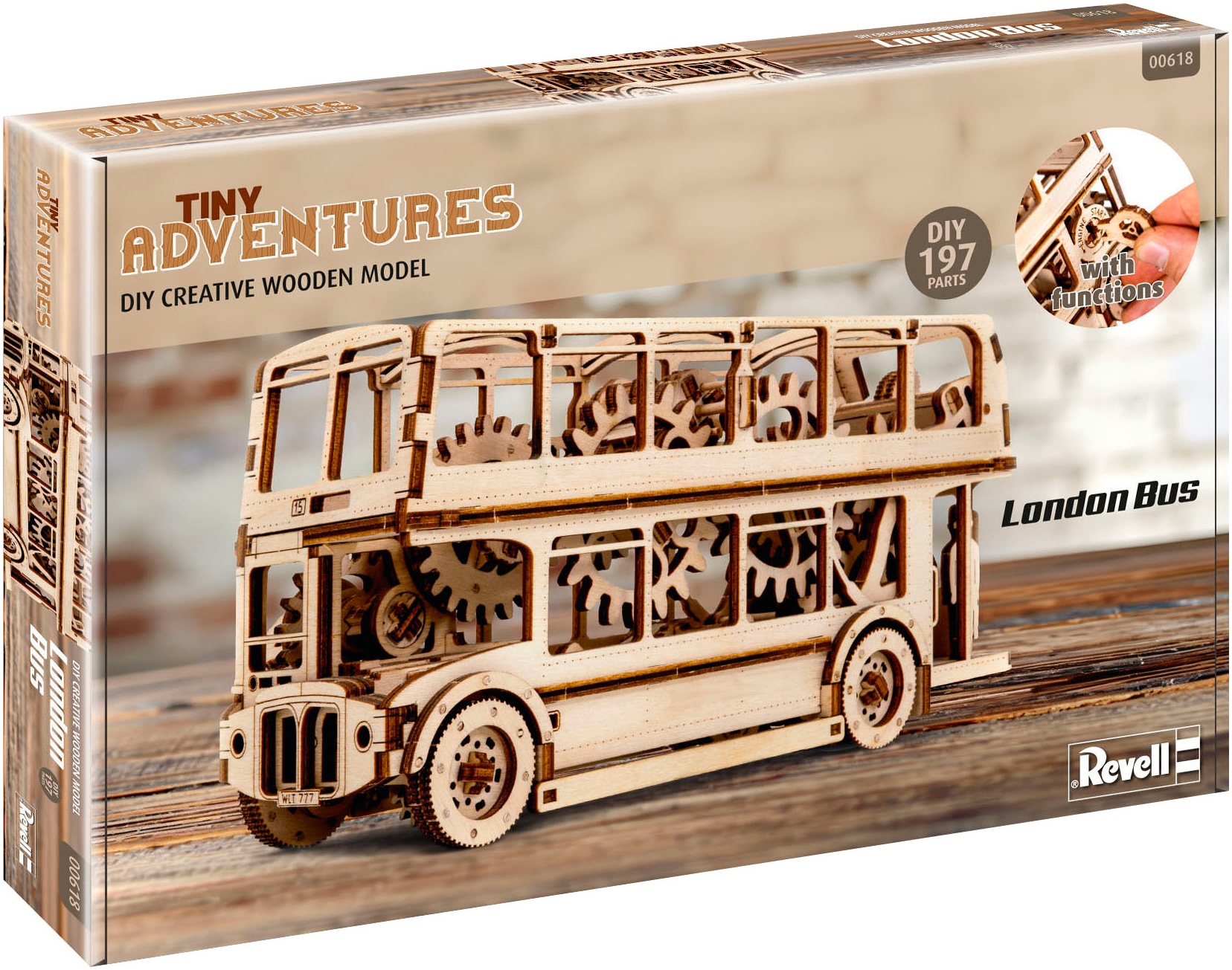 Revell® Modellbausatz »Revell Tiny Adventures, London Bus«, 1:40, Made in Europe