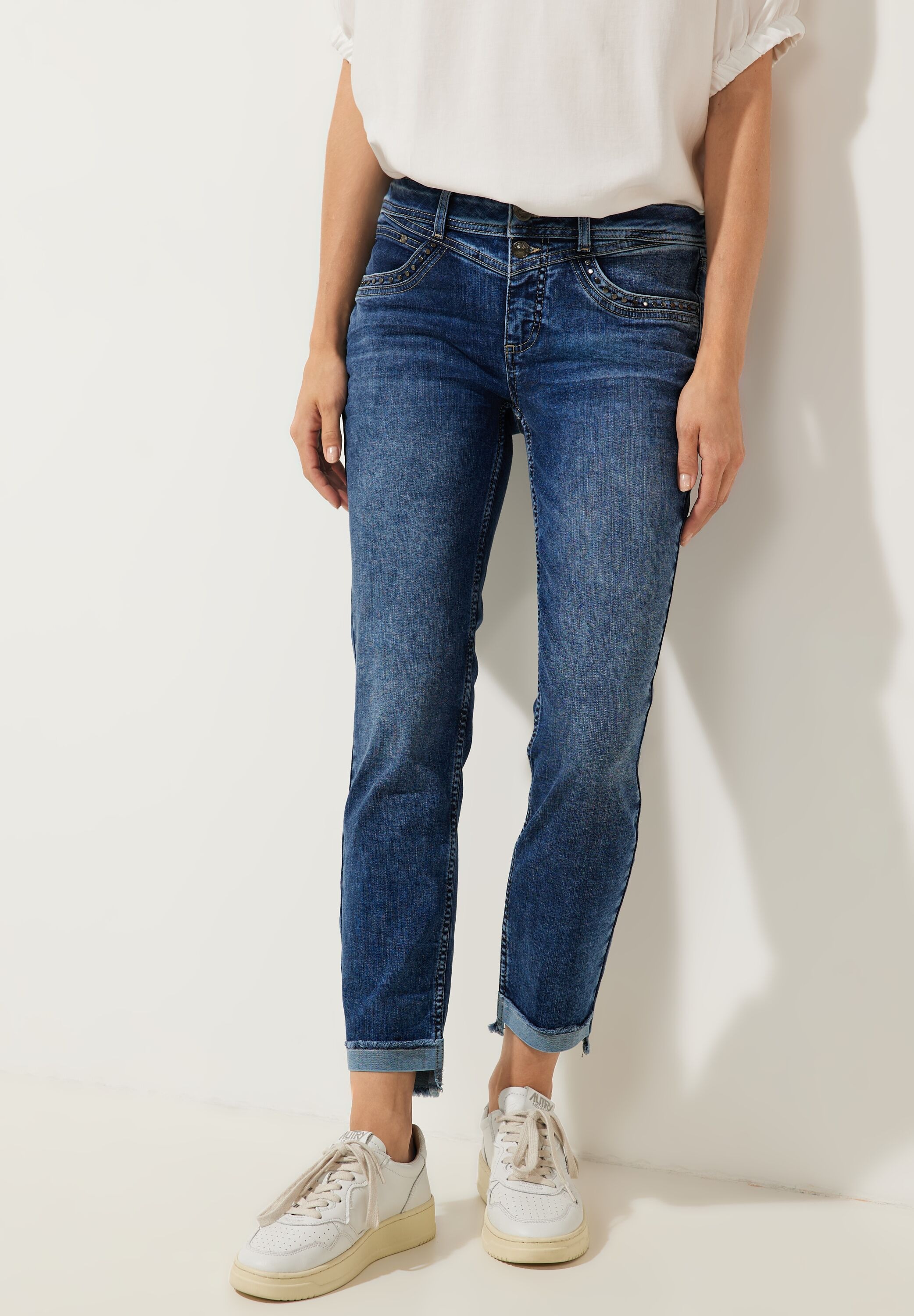 STREET ONE Comfort-fit-Jeans, Middle Waist