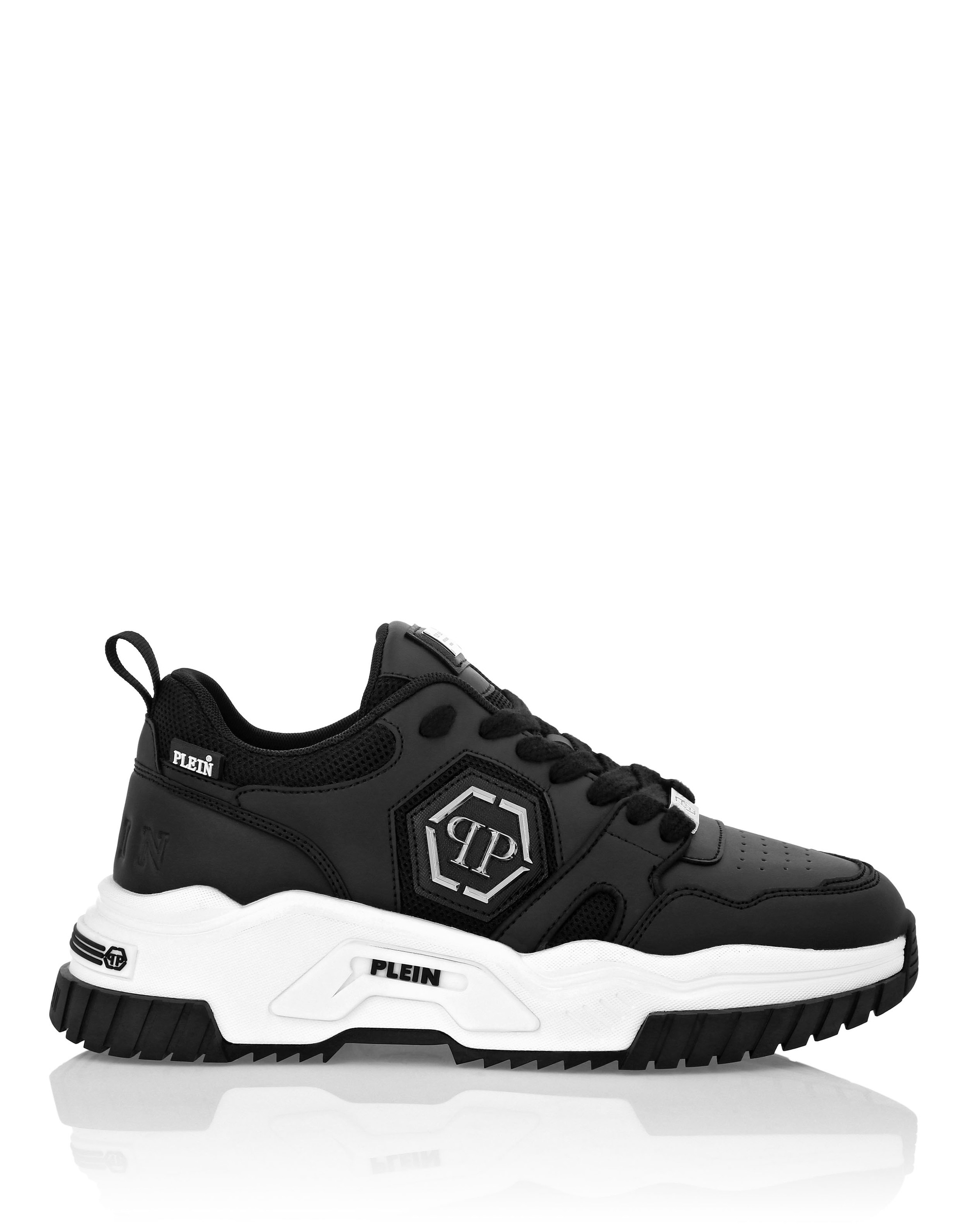 Sneaker PHILIPP PLEIN "Hexagon", Damen, Gr. 39, Normalschaft, 02, schwarz, Schuhe Sneaker 2