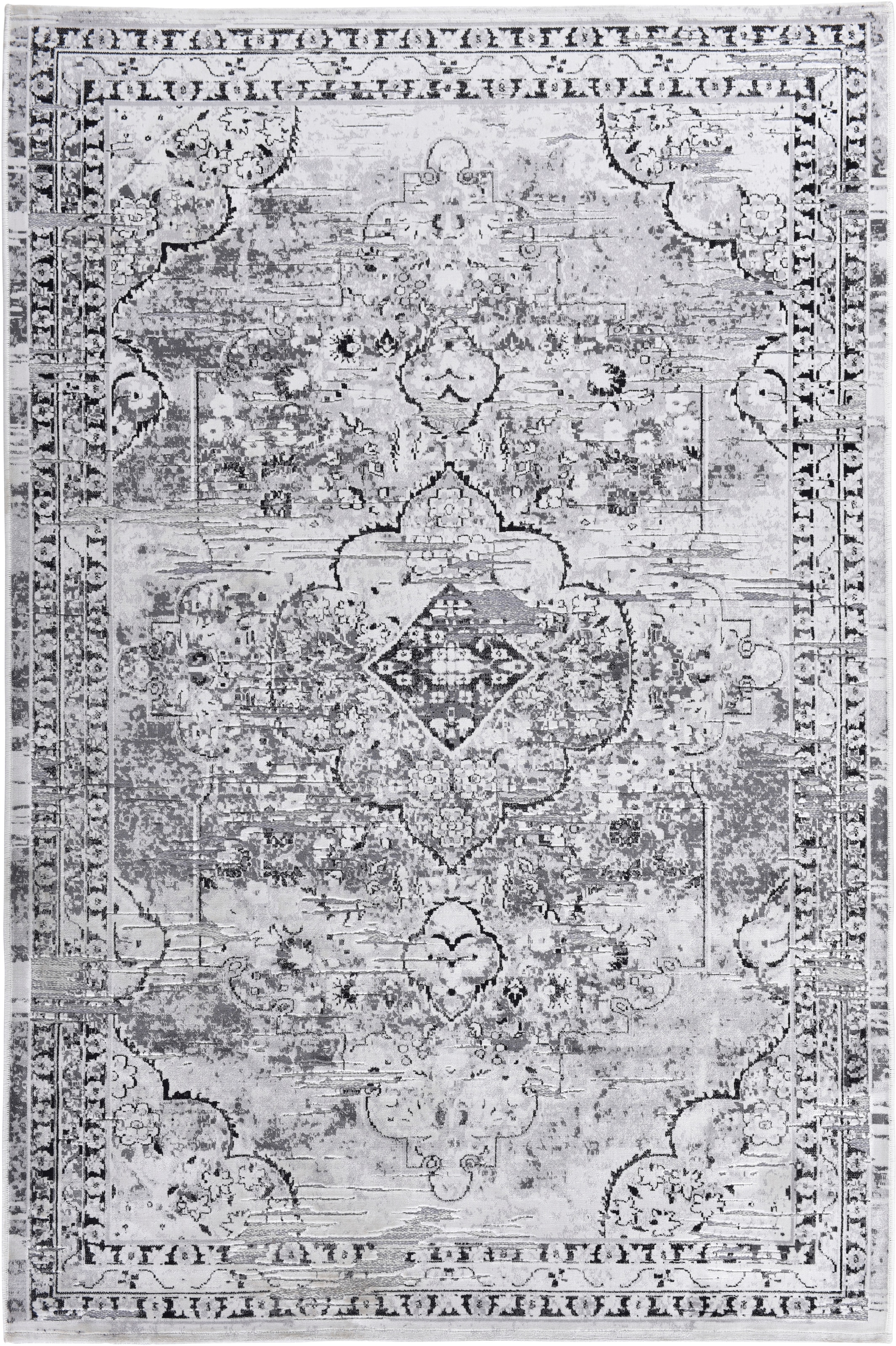 Gino Falcone Teppich »Orelia 105«, rechteckig, 7 mm Höhe, Kurzflor, modernes Design, Orient-Optik, leichter Glanz, Wohnzimmer