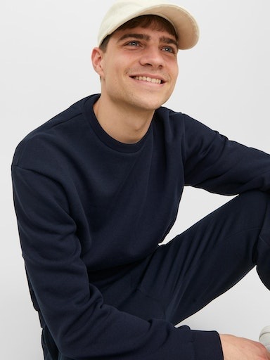 Jack & Jones Sweatshirt »JJEBRADLEY mit Rippbündchen für Alltag und Freizeit«, mit Rippbündchen