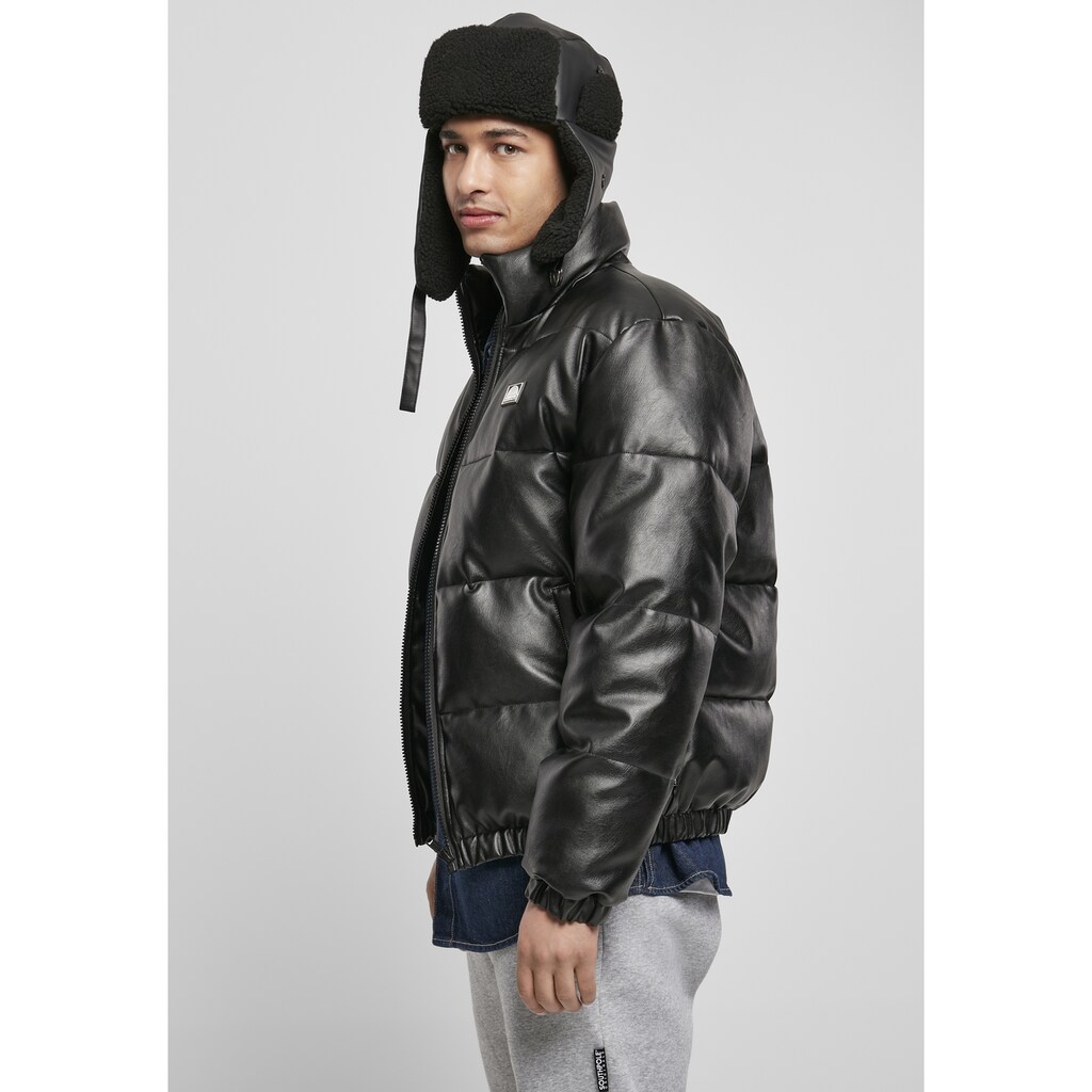 Southpole Winterjacke »Southpole Herren Southpole Imitation Leather WinterJacket«, (1 St.), ohne Kapuze