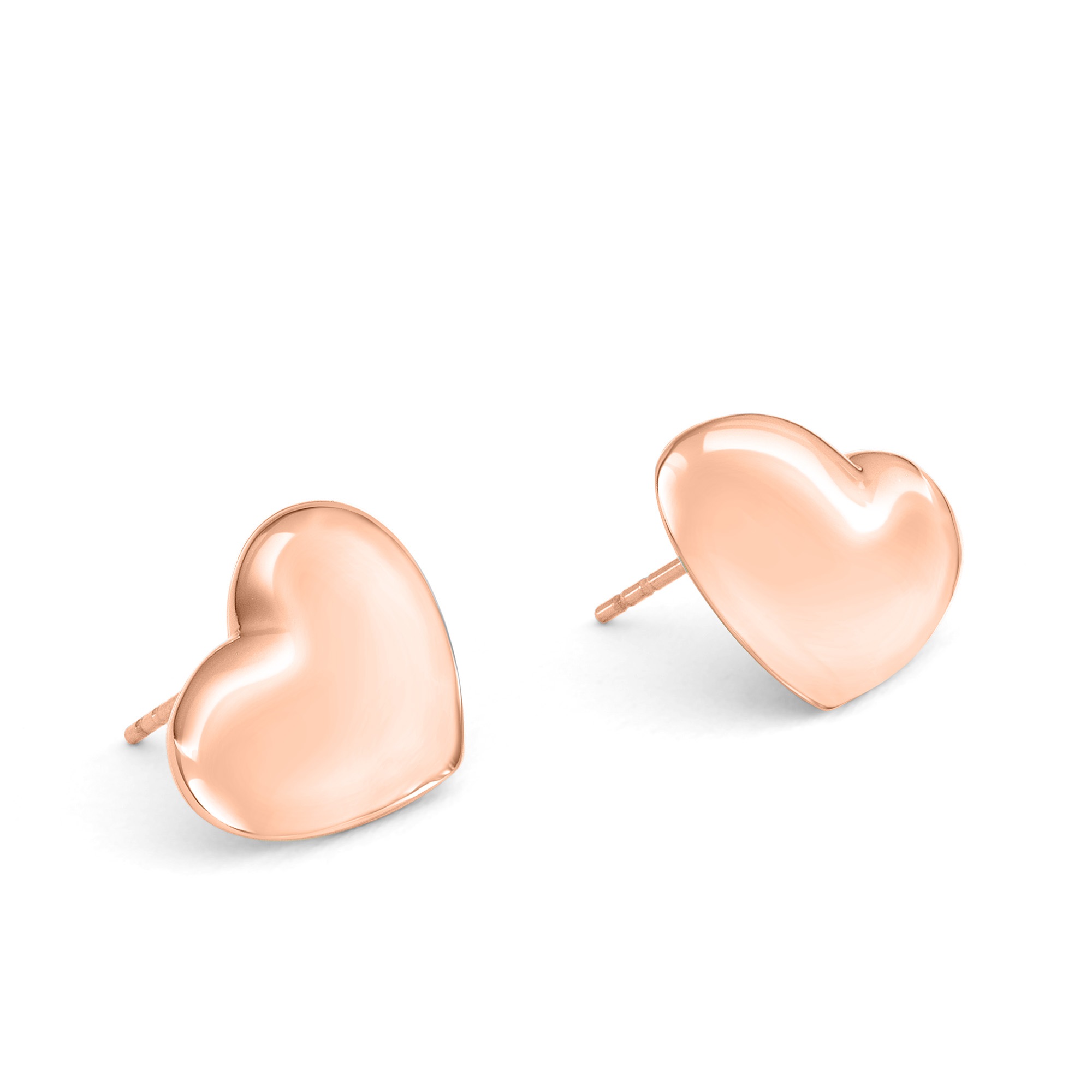 Echtzeit Paar Ohrstecker »Schmuck Geschenk Edelstahl Ohrringe Puffy Heart Herz«