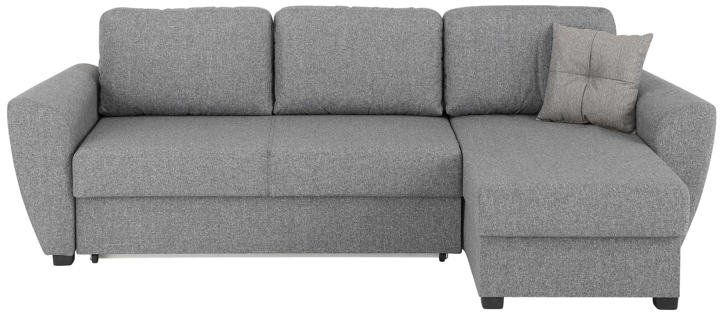 Home affaire Ecksofa »Quin L-Form«, mit Bettfunktion, Bettkasten und Zierkissen, mit Federkern