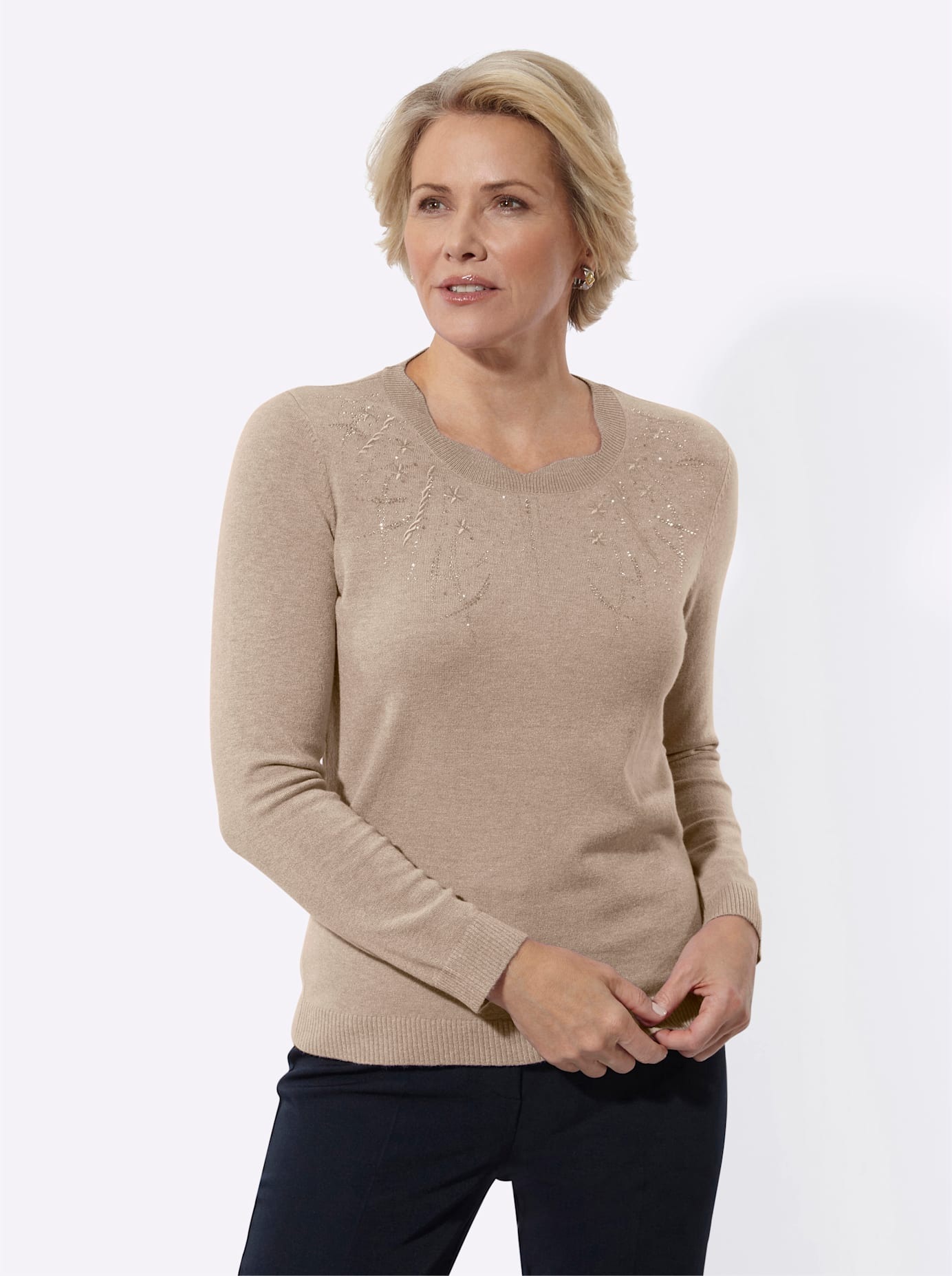 Classic Strickpullover "Langarm-Pullover"