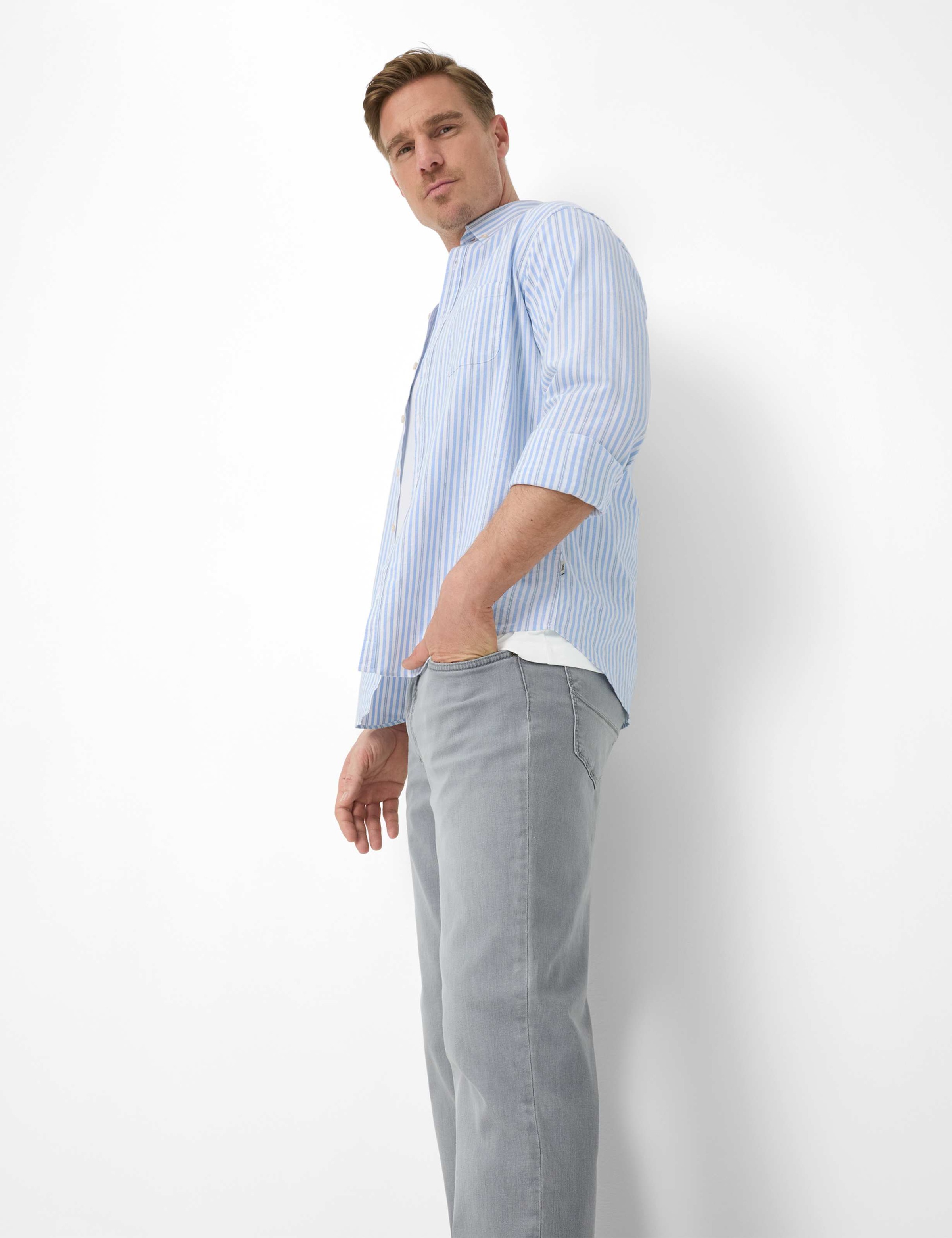 BRAX Style Cadiz Men's 5-Pocket Jeans Gray 36/32 5
