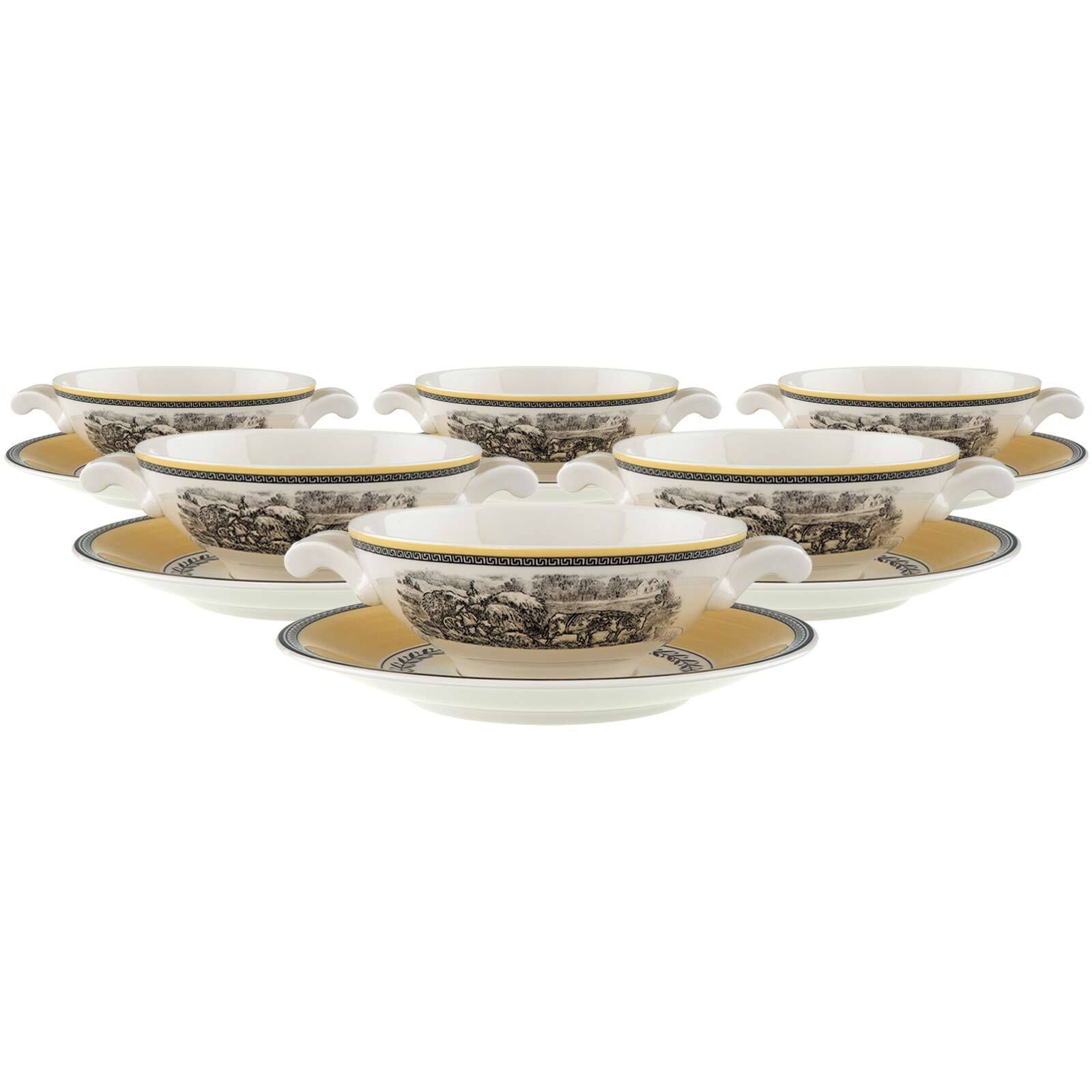 Villeroy & Boch Tasse "Suppentassen mit Untertassen Audun Ferme 400 ml 6er günstig online kaufen