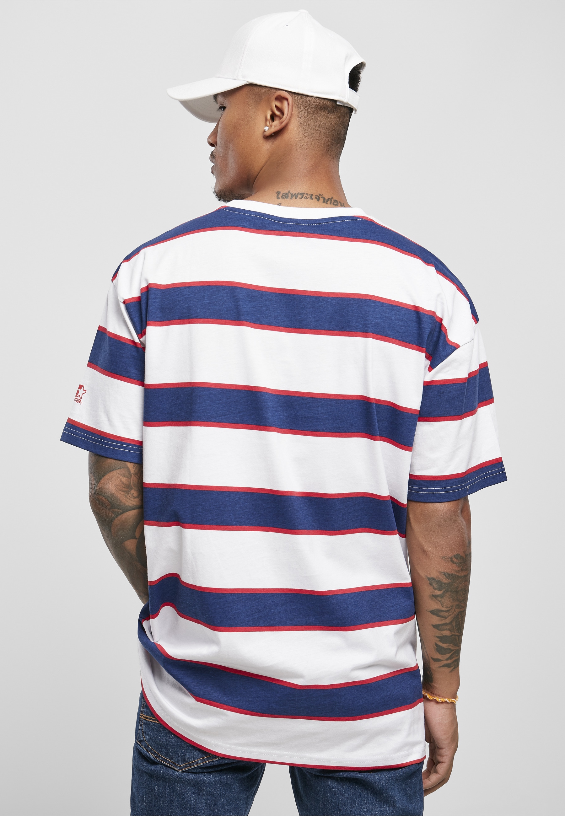 Starter Black Label T-Shirt »Starter Black Label Herren Starter Logo Striped Tee« 1 Stk.