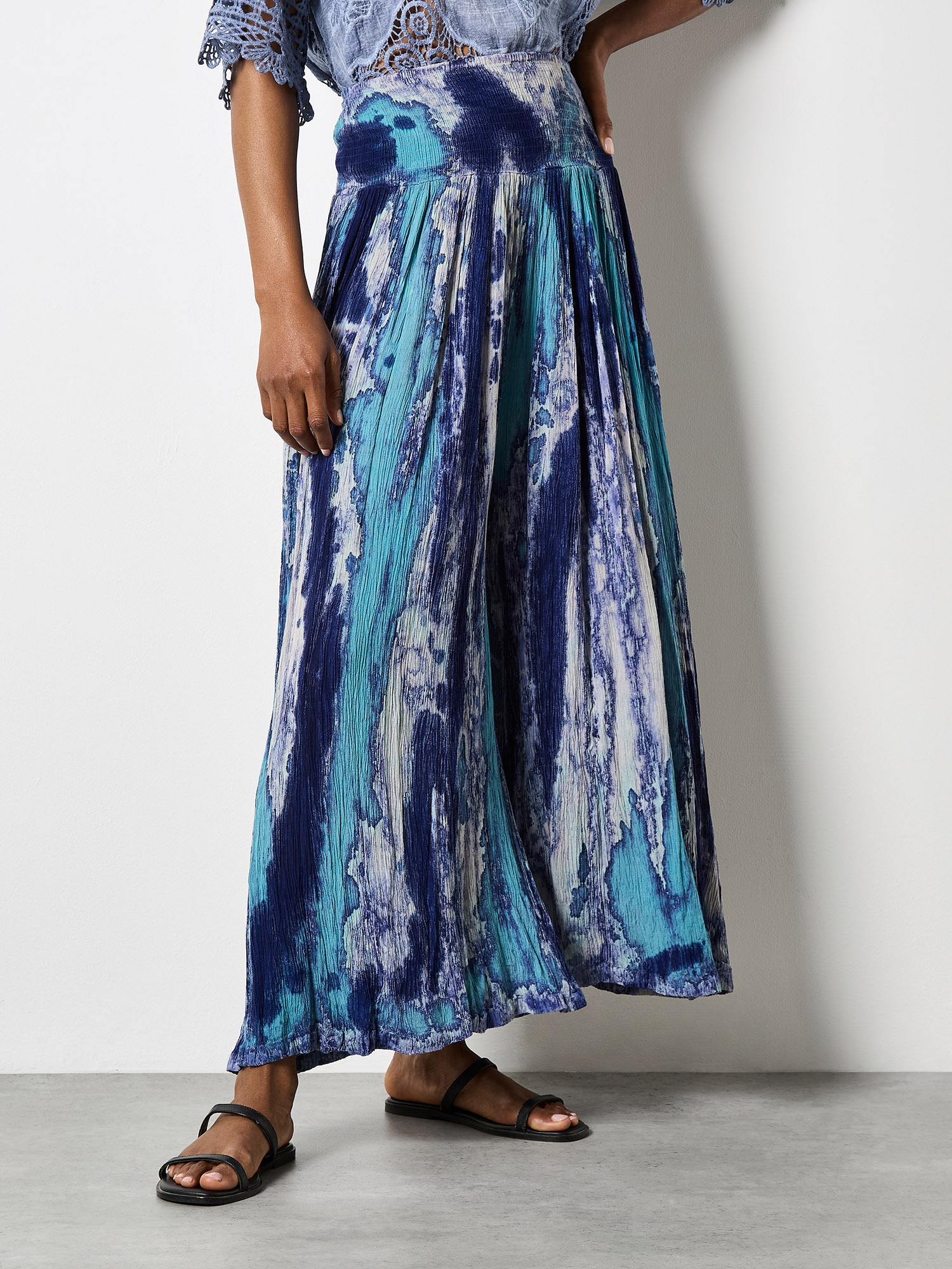 Apricot Palazzohose »Palazzo-Hose mit Tie-Dye-Effekt«