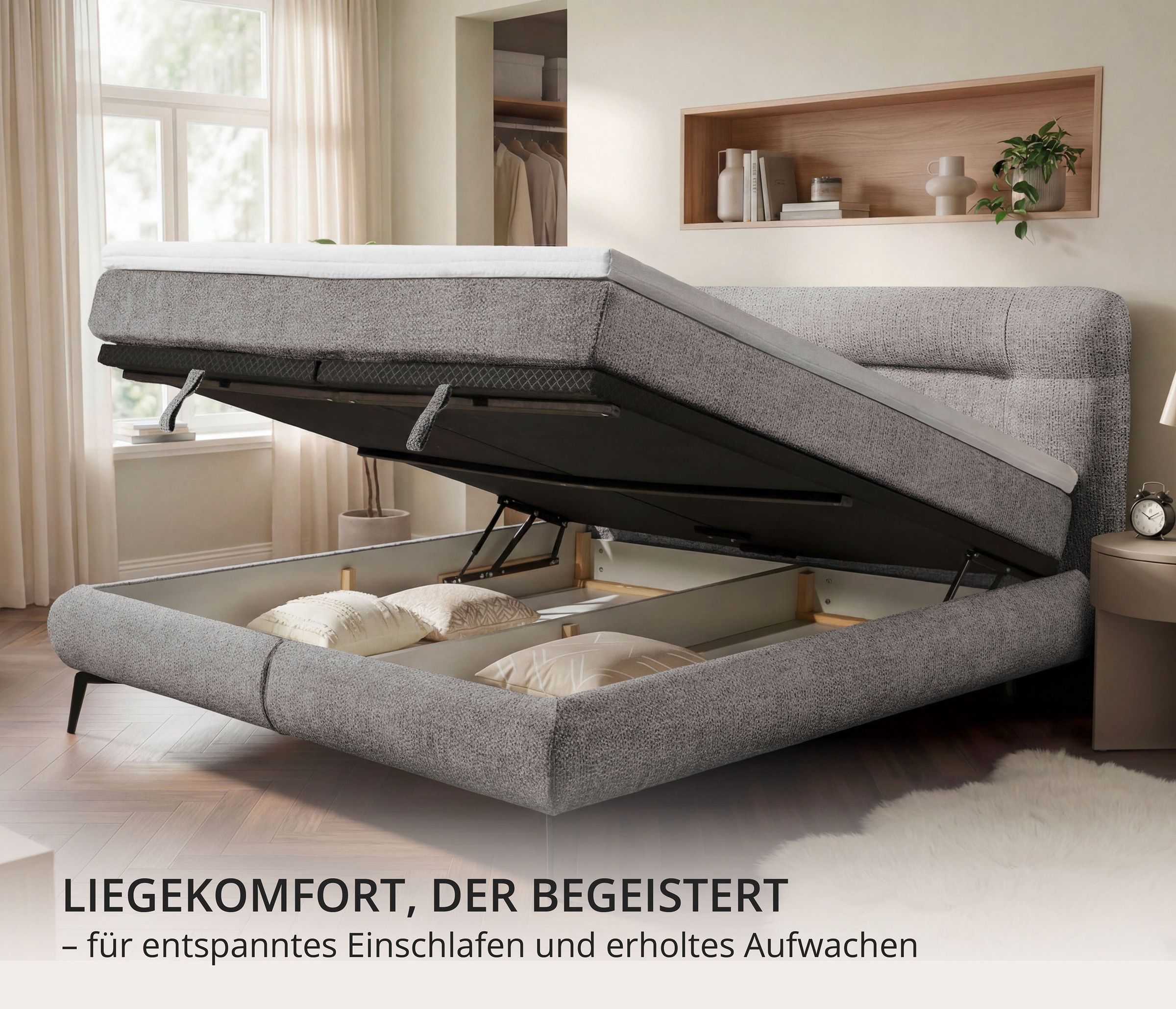 ED EXCITING DESIGN Boxbett »Colmar 180x200 mit 7-Zonen-Tonnentaschenfederkern«