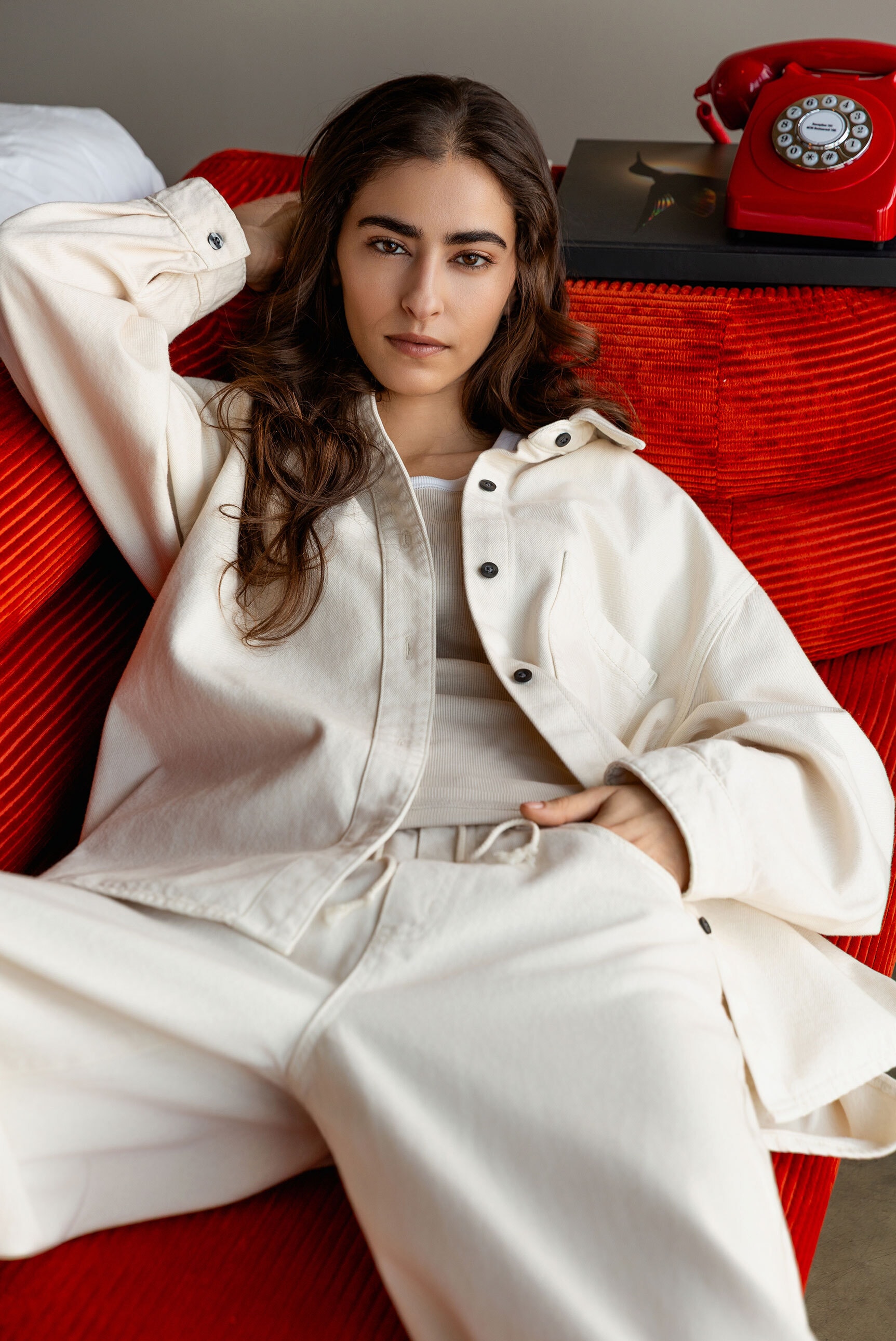 SENSES.THE LABEL Langarmbluse aus Baumwolle günstig online kaufen