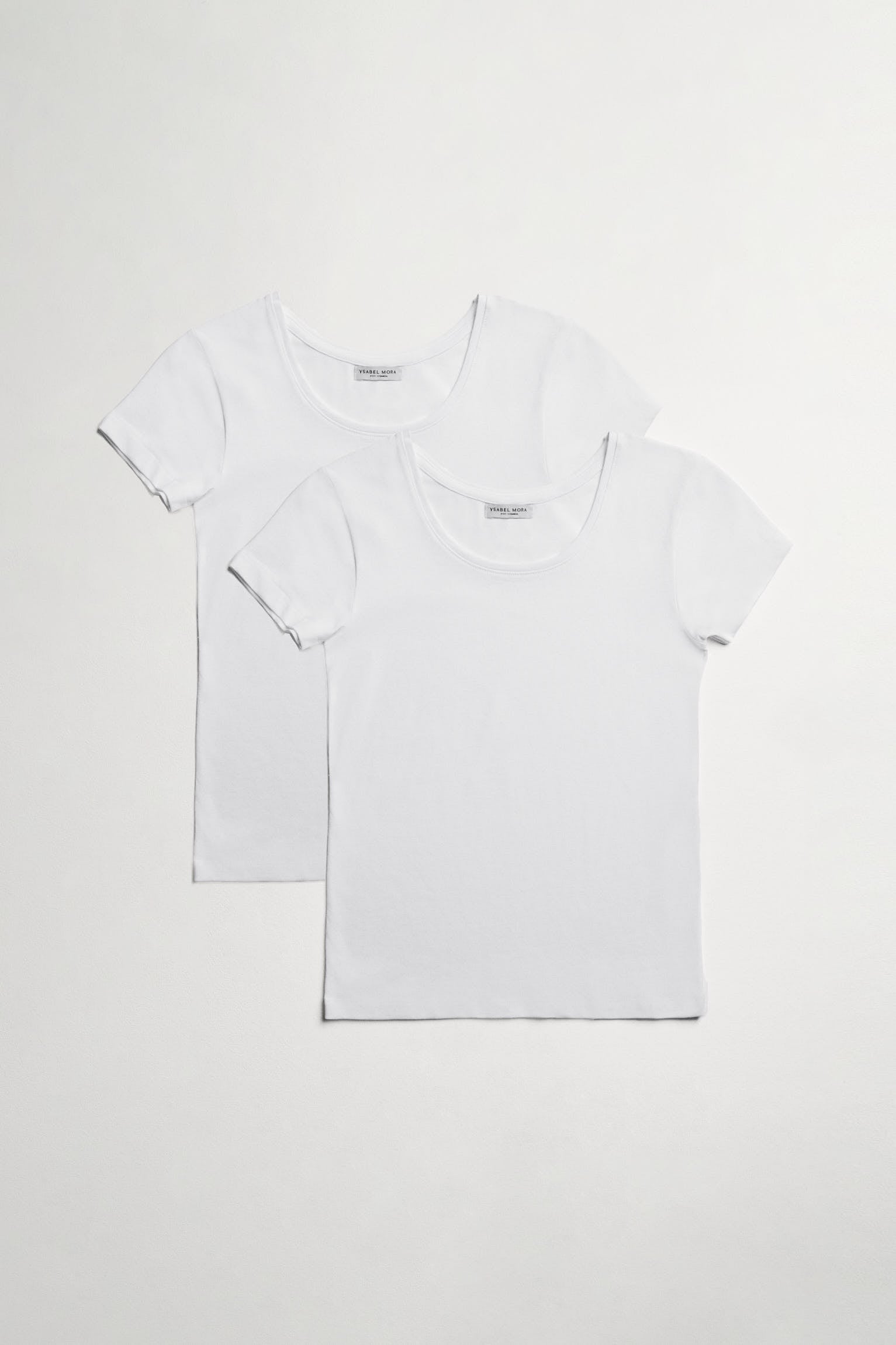 YSABEL MORA Kurzarmshirt 2er Pack, mit Rundhals, elastisch, Baumwollmix, we günstig online kaufen