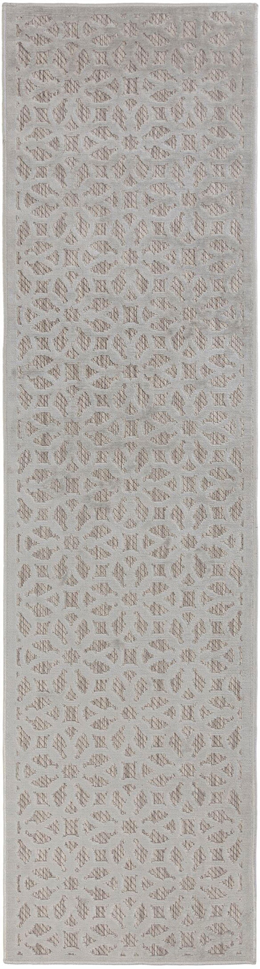 FLAIR RUGS Hochflor-Läufer "Argento", rechteckig, 40 mm Höhe, Geometrischer Bellizi-Läufer für drinnen und draußen