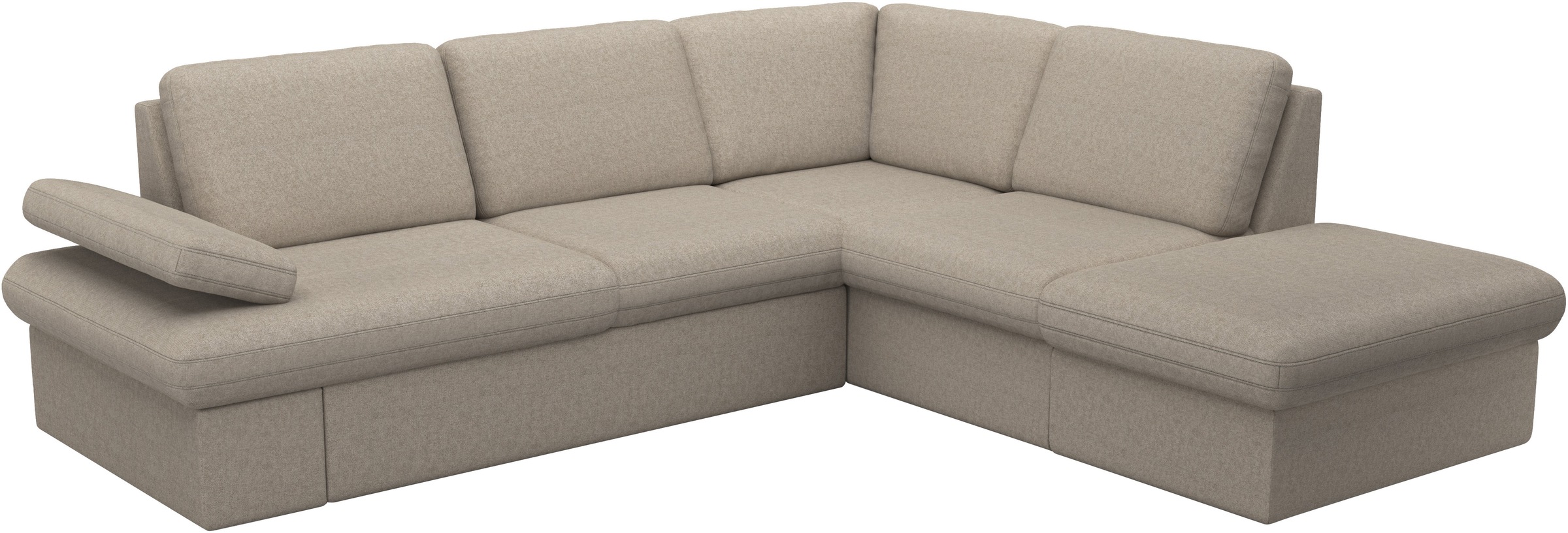 sit&more Ecksofa »Moreno L-Form, B: 238 cm«, mit Armteilverstellung, optional Bettfunktion