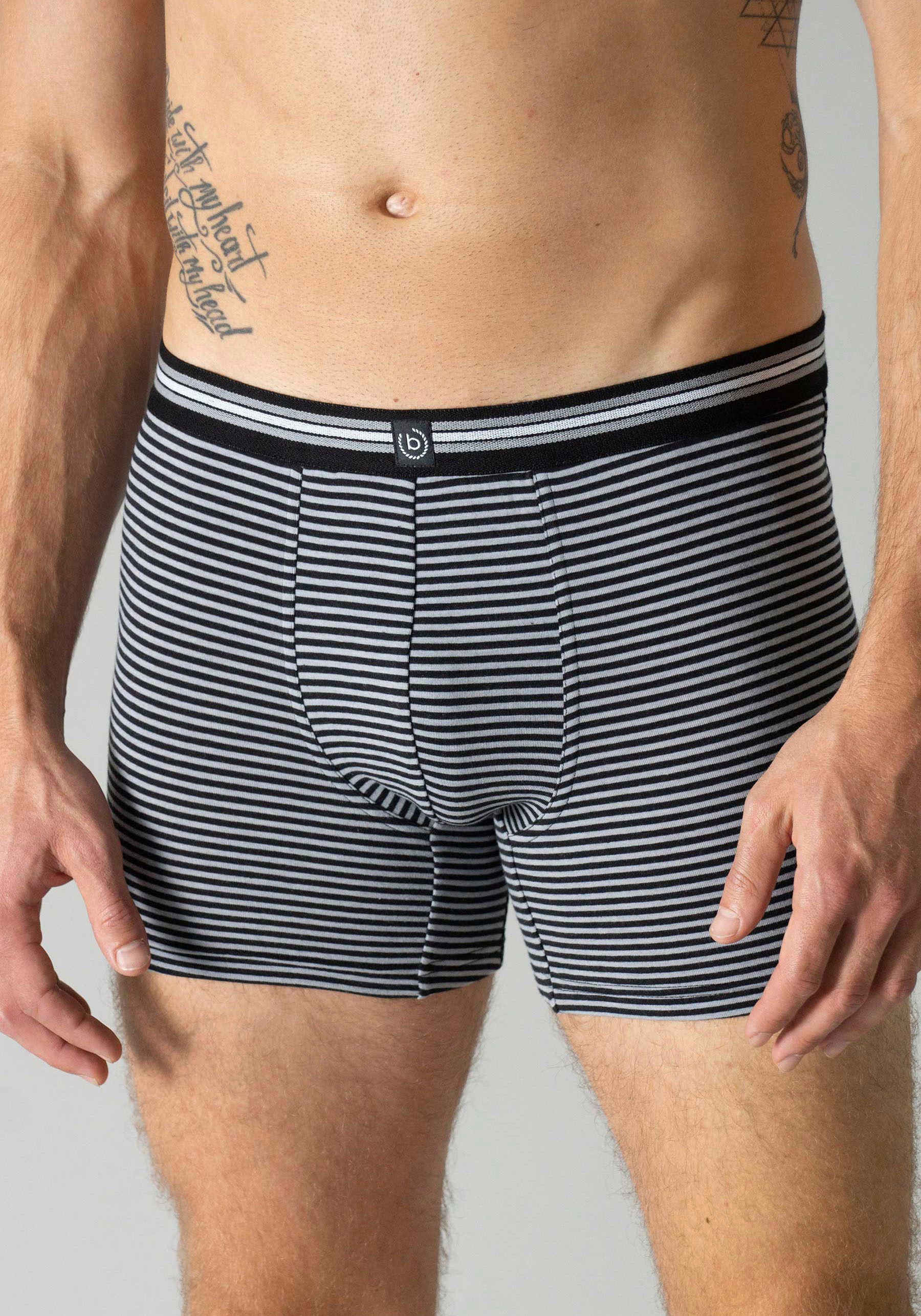 bugatti Boxershorts "Prag" 3er Pack, 3 tlg., bequem, atmungsaktiv, Baumwoll günstig online kaufen