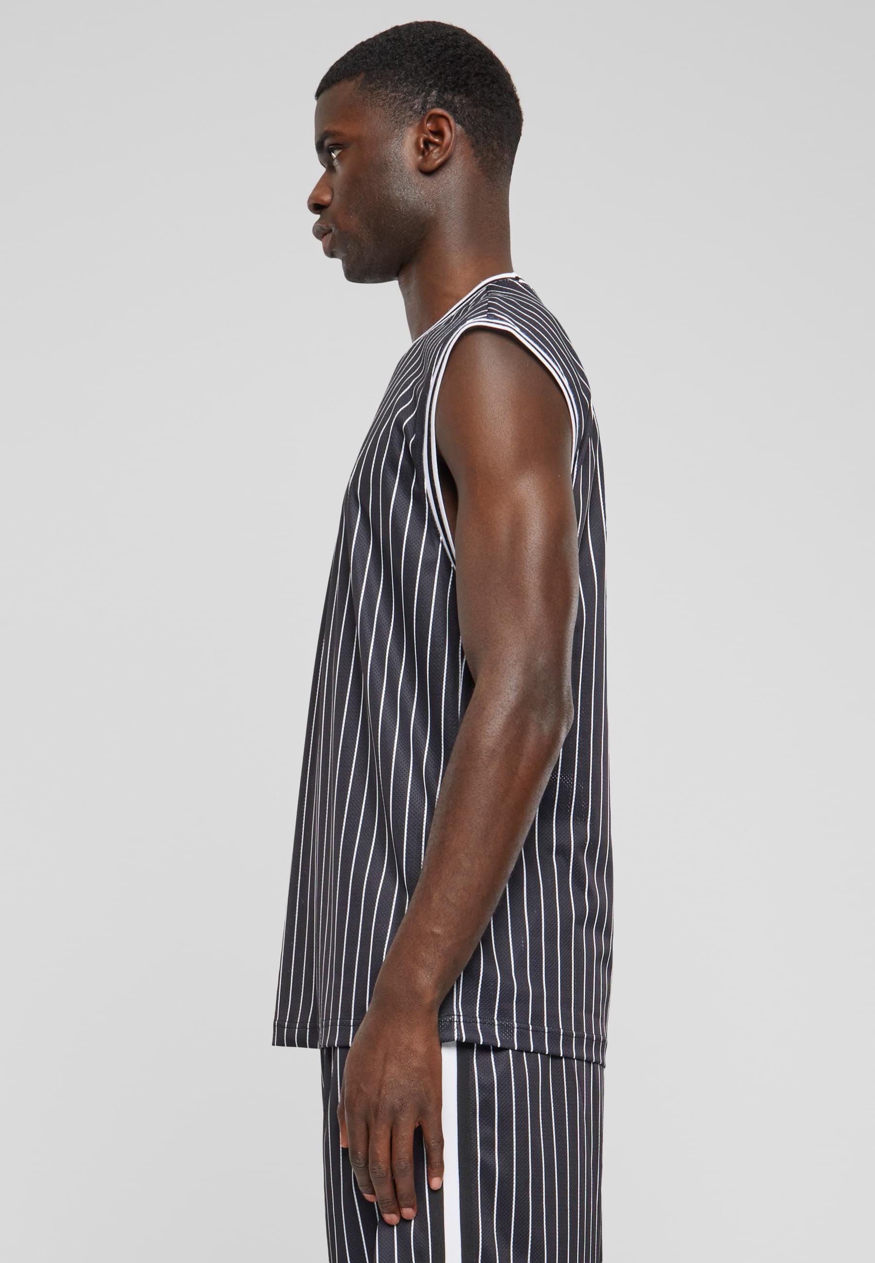 URBAN CLASSICS Tanktop »Urban Classics Striped Mesh Tanktop«, (1 tlg.)