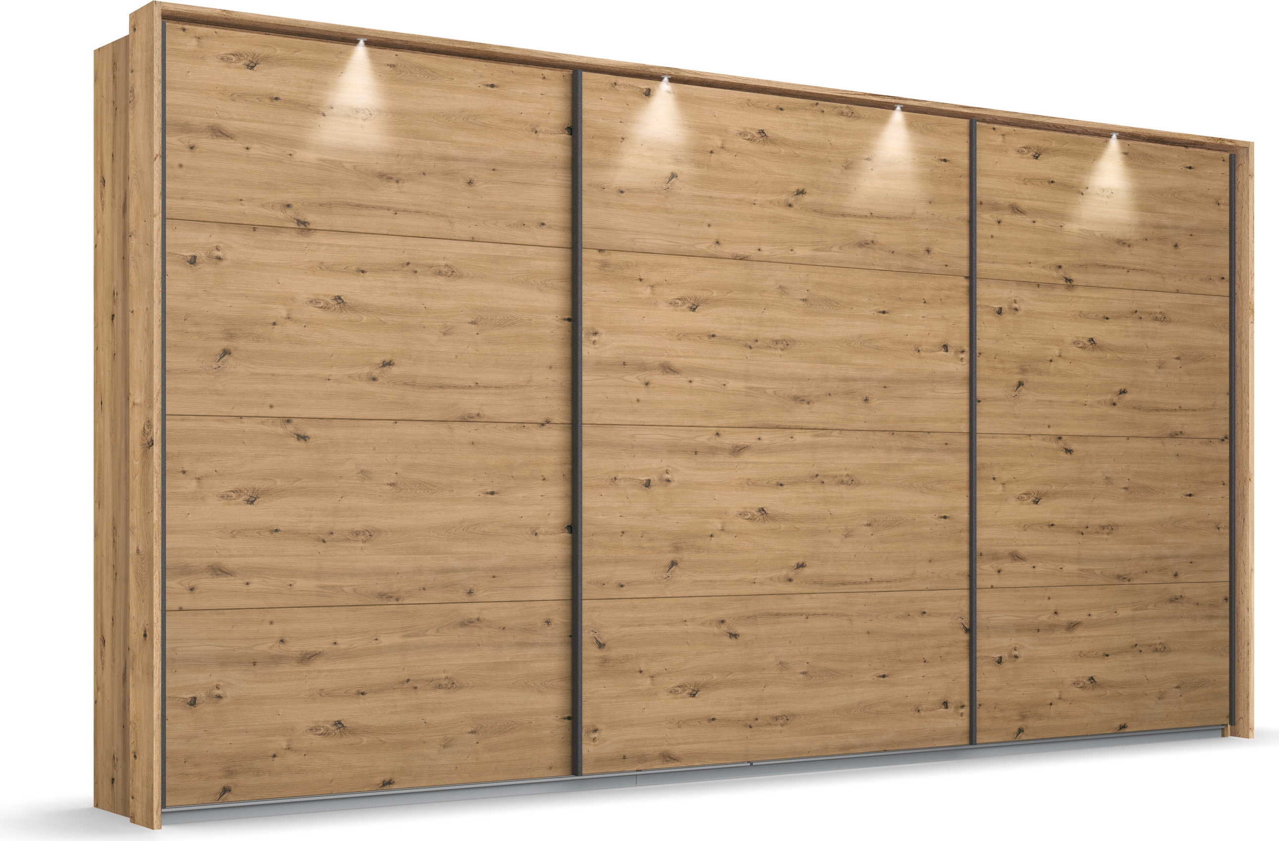 OTTO home Kleiderschrank "Mehrzweckschrank Aktenschrank Möbel Mietswohnung Schlafzimmer OTELI" Breiten 211/278/323/368 cm Höhen 214/233 cm, inkl. Passepartout optional mit Beleuchtung MADE IN GERMANY