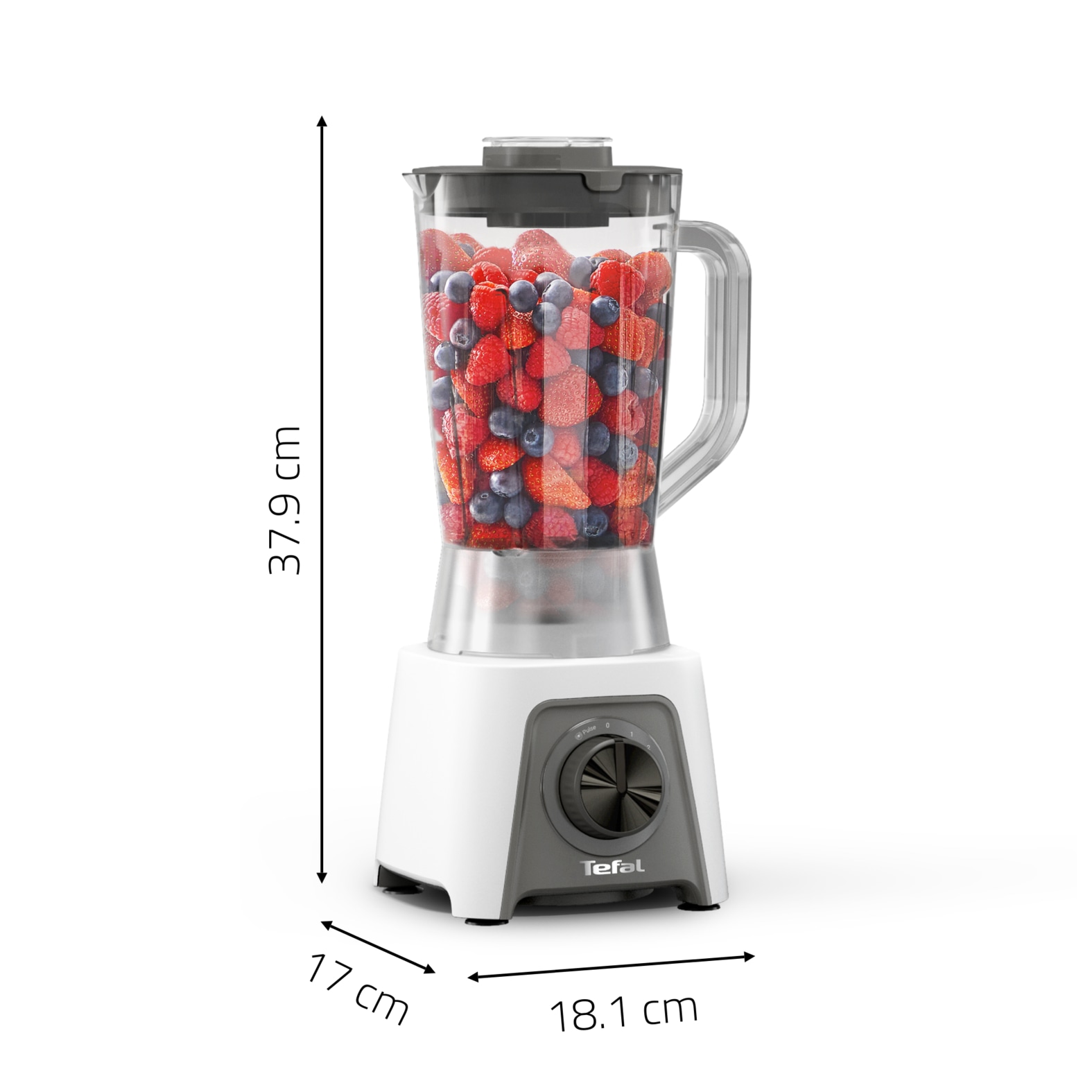 Tefal Standmixer »BL2C01 Blendeo« 450 W 1,5 Liter, 2 Geschwindigkeiten + Pulse-Funktion, Duraforce Klingen