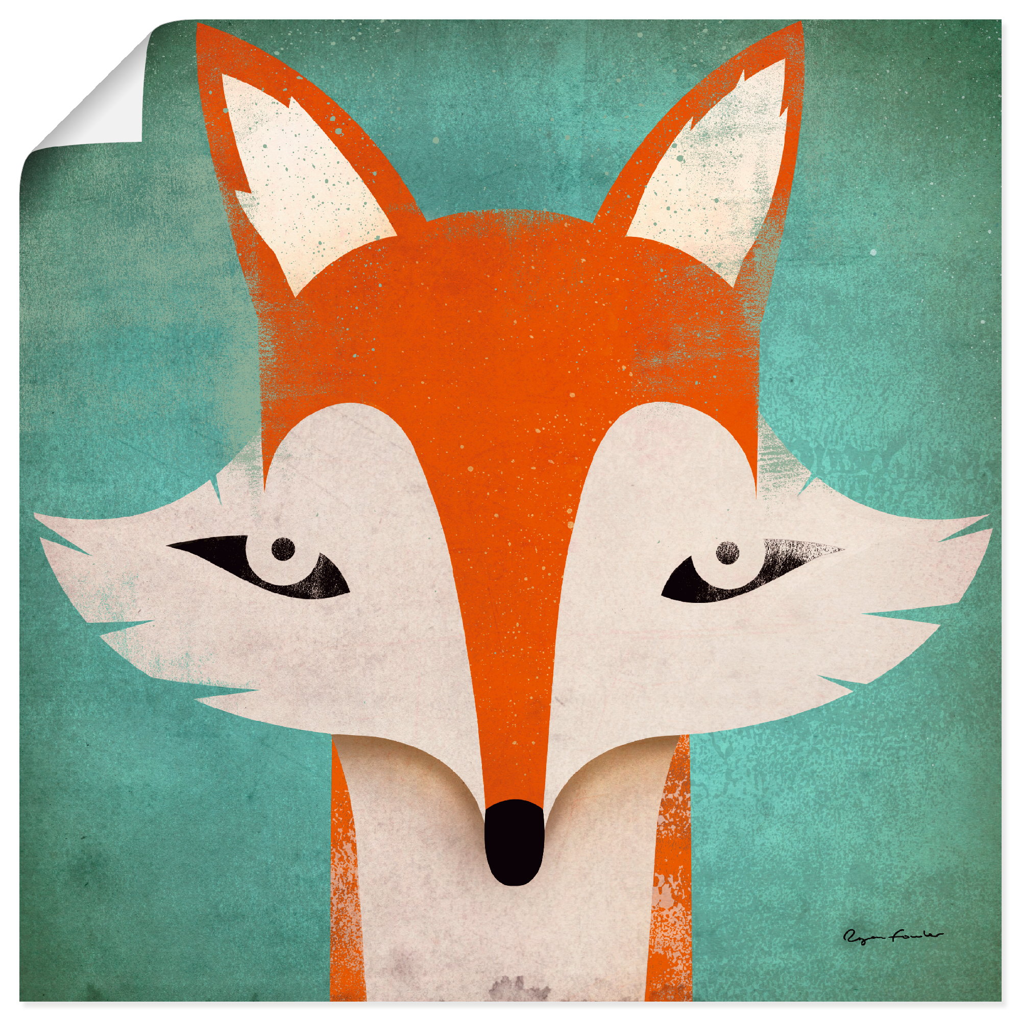 Artland Poster "Fuchs" Tiere 1 Stk. tlg. ohne Rahmen