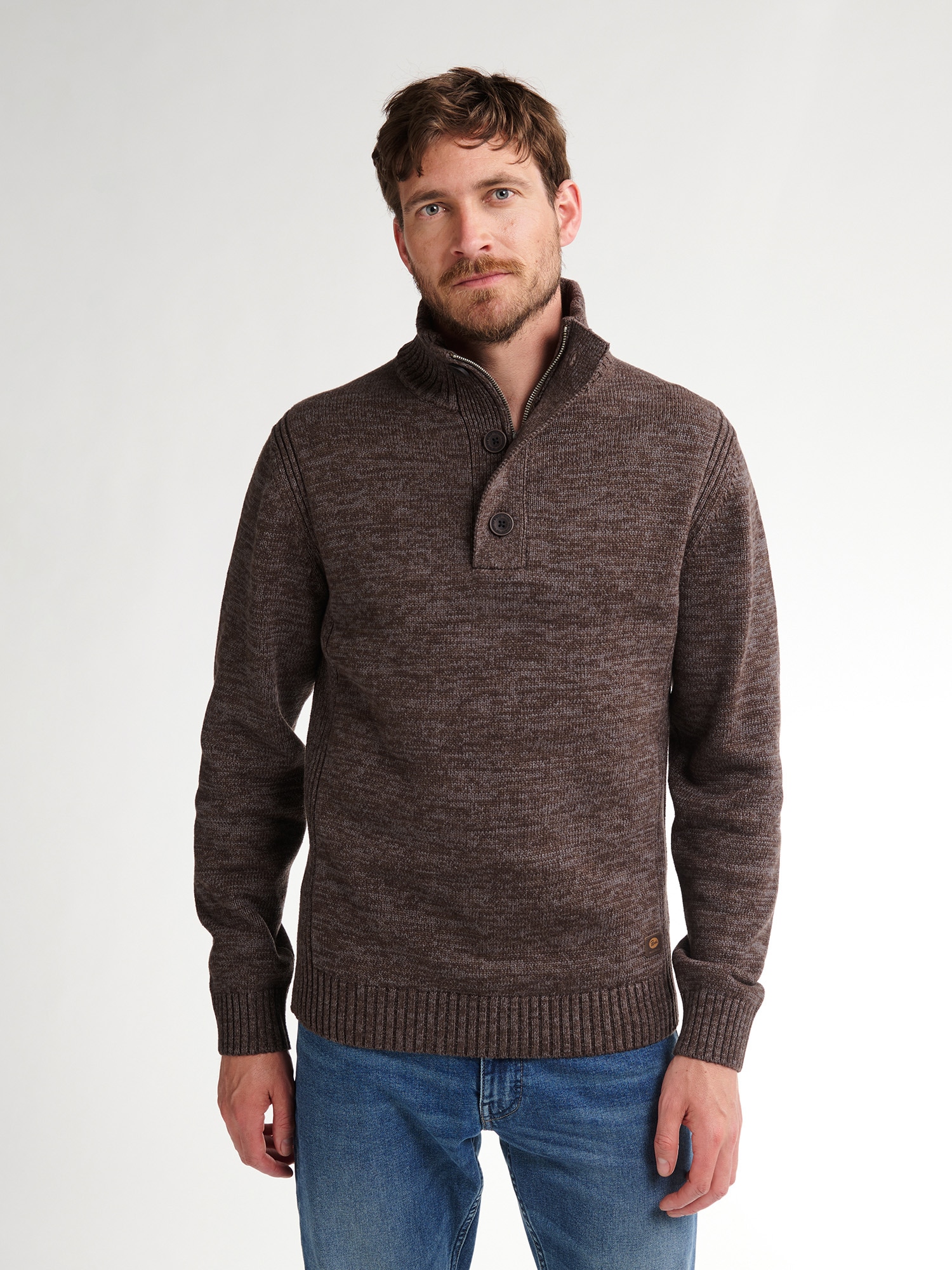 Petrol Industries Troyer Kragen mit Reiß- und Knopfverschluss günstig online kaufen