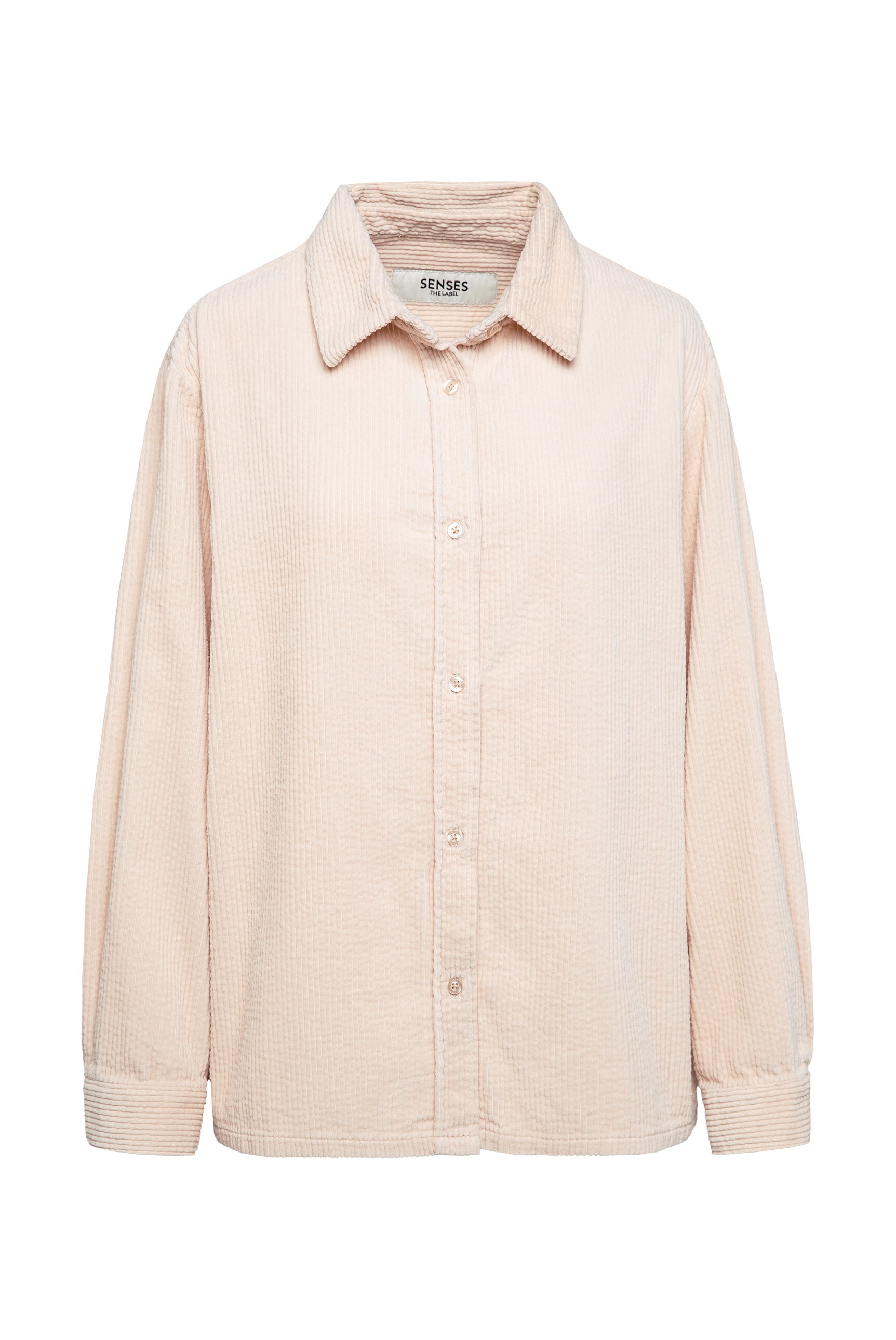 SENSES.THE LABEL Langarmbluse aus softem Breitcord