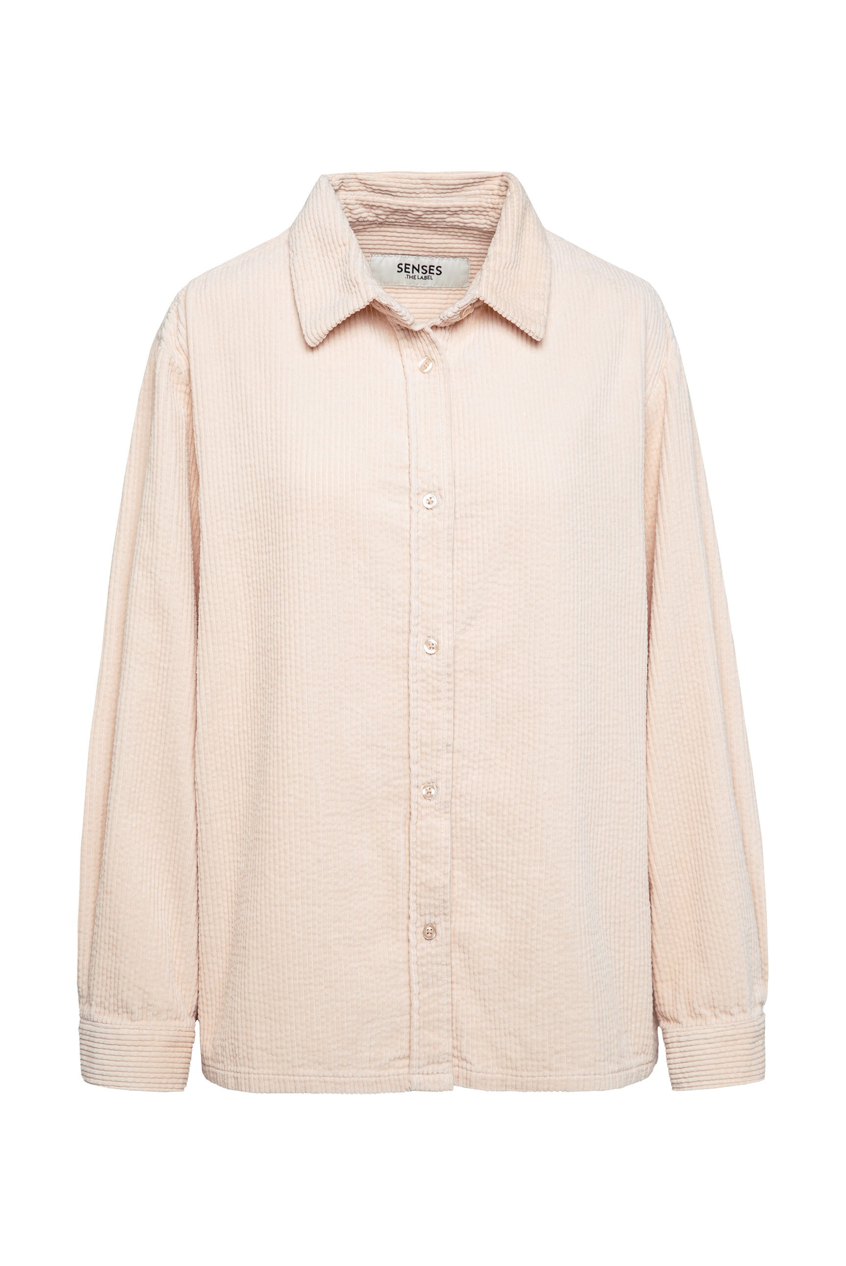SENSES.THE LABEL Langarmbluse aus softem Breitcord günstig online kaufen