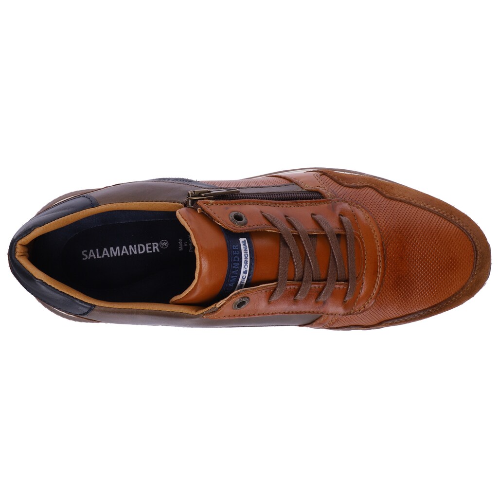 Marken Salamander Salamander Sneaker »DAYMAN«, mit Kontrastbesatz cognac-grey-navy