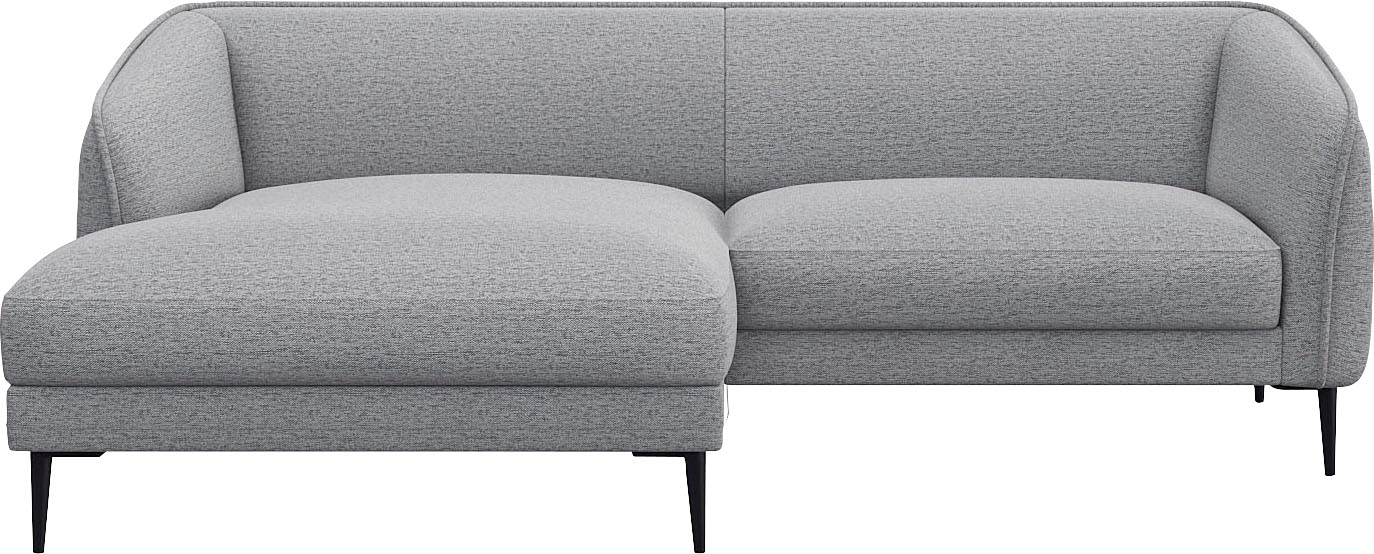 FLEXLUX Ecksofa "Belle Designsofa, bequem durch Kaltschaum im Sitz" Skandinavisches Design, In hochwertiger Verarbeitung, B/T 218/149 cm