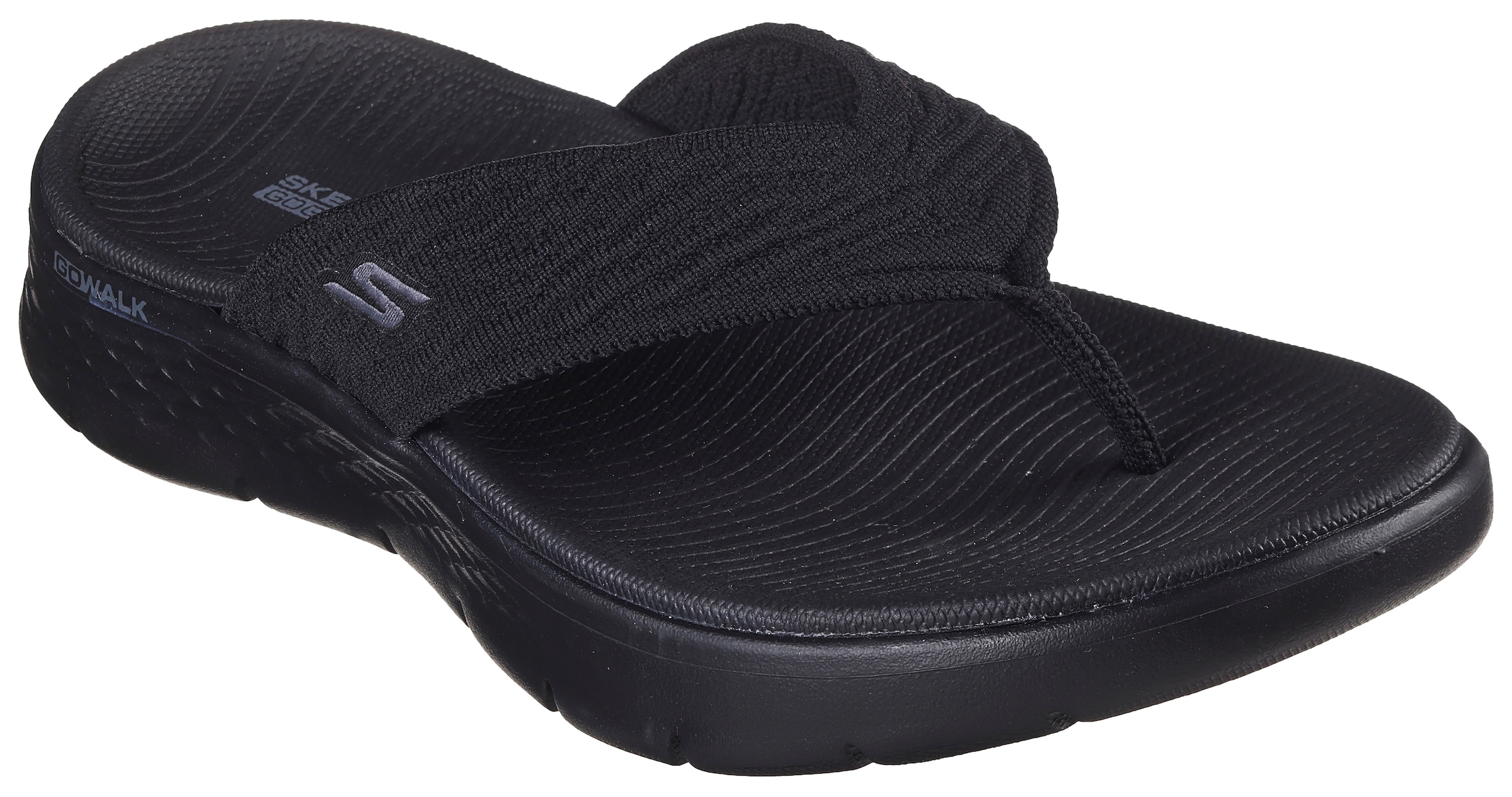 Skechers Zehentrenner »GO WALK FLEX SANDAL-SPLENDOR-X«, Sommerschuh, Schlappen, Poolsildes mit Goga Mat Footbed