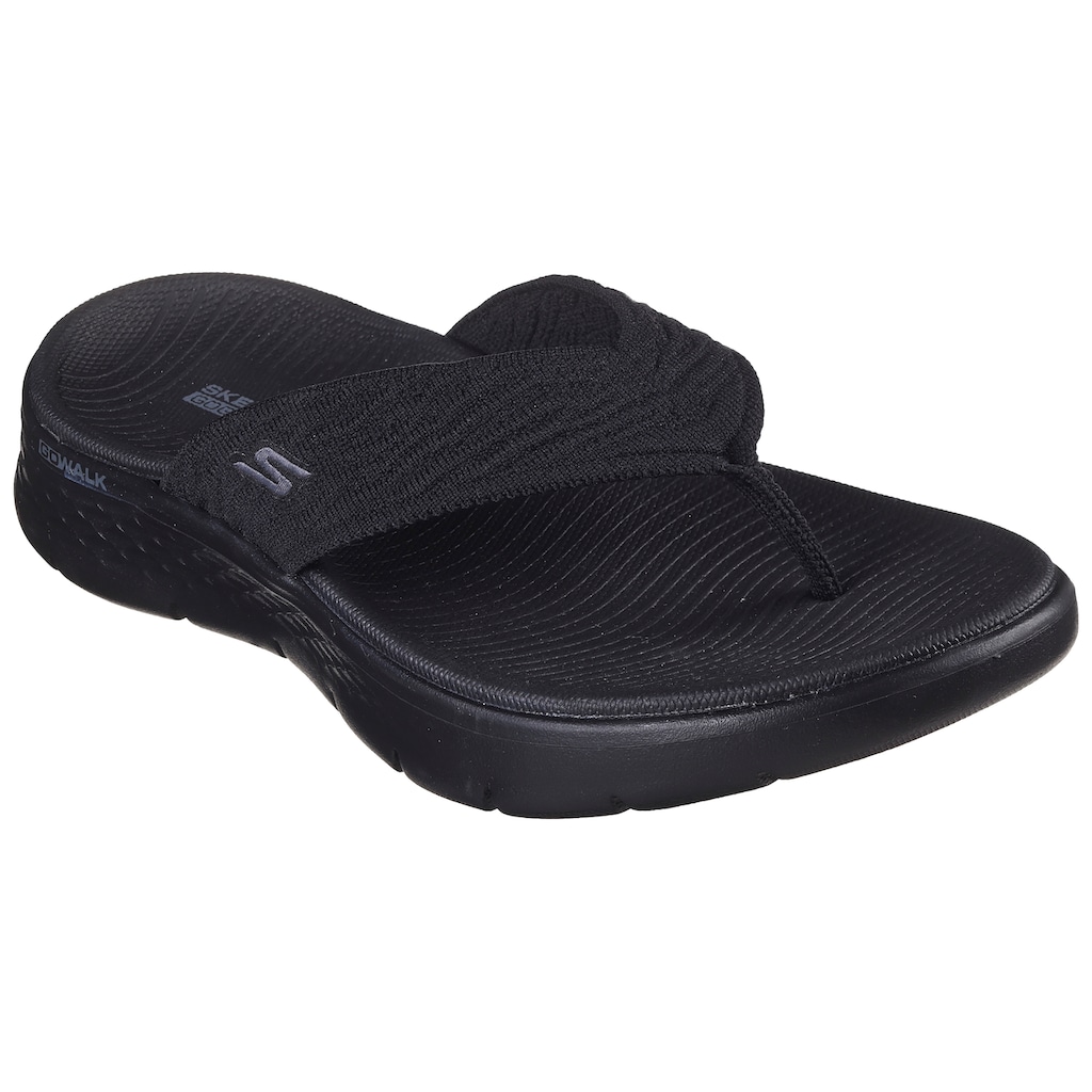 Skechers Zehentrenner »GO WALK FLEX SANDAL-SPLENDOR-X«, Sommerschuh, Schlappen, Poolsildes mit Goga Mat Footbed