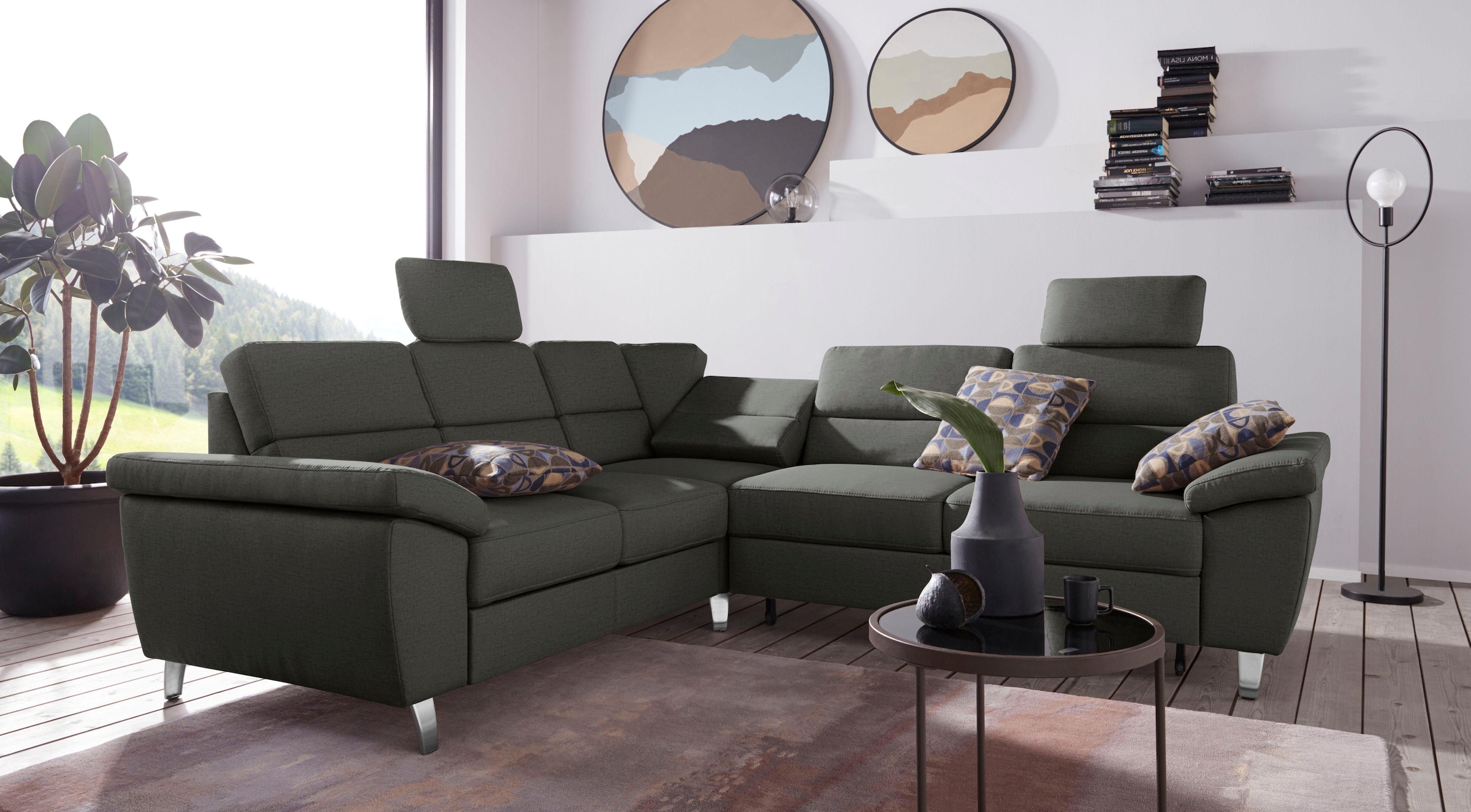 sit&more Ecksofa »Sorano L-Form«, wahlweise mit Bett- und Relaxfunktion, inkl. Bettkasten