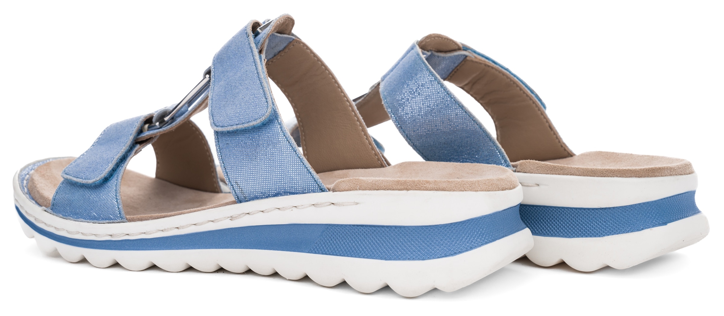 Ara Pantolette »TAMPA«, Keilabsatz, Sommerschuh, Schlappen mit Schmuckelement, G-Weite