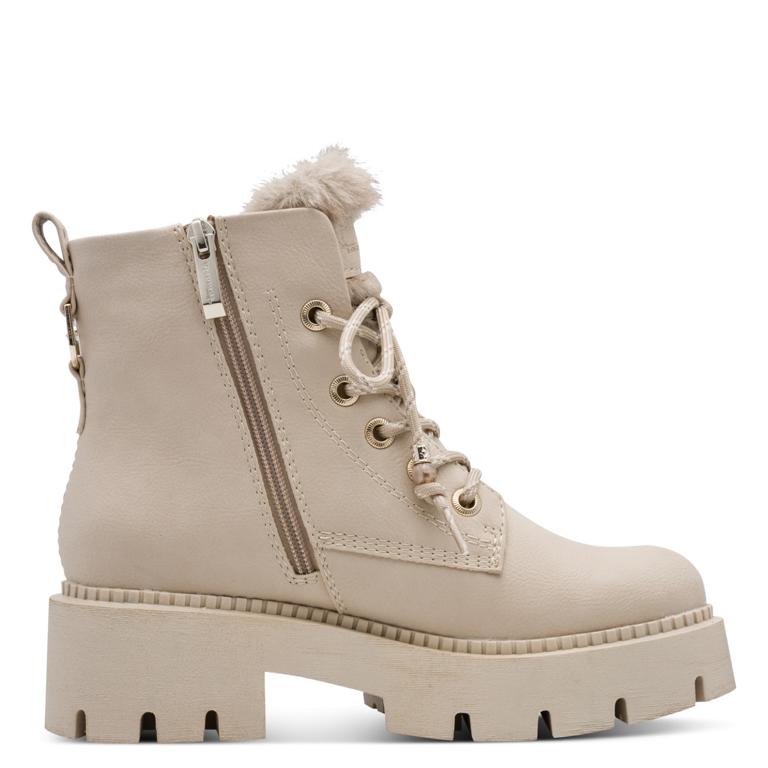Tamaris Winterboots  Blockabsatz, Schnürboots in veganer Verarbeitung
