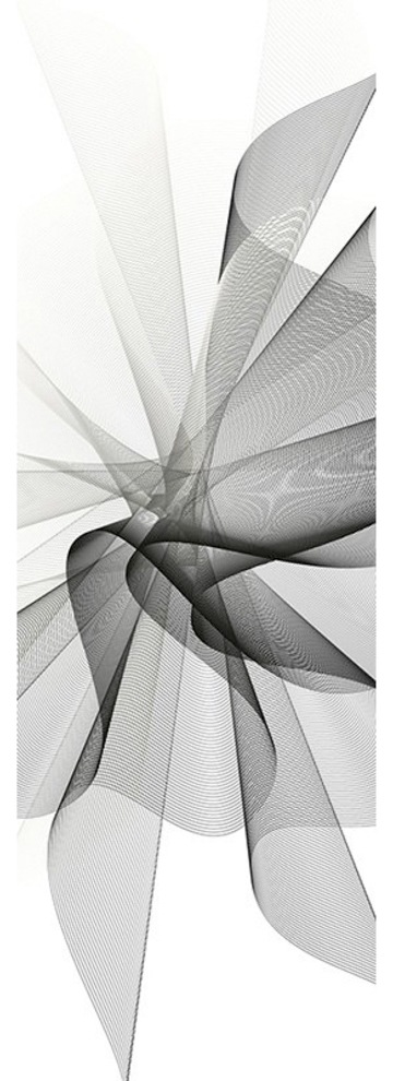 Architects Paper Fototapete »White And Black«, Grafik Tapete Stoff Weiß Schwarz Fototapete Panel 1,00m x 2,80m