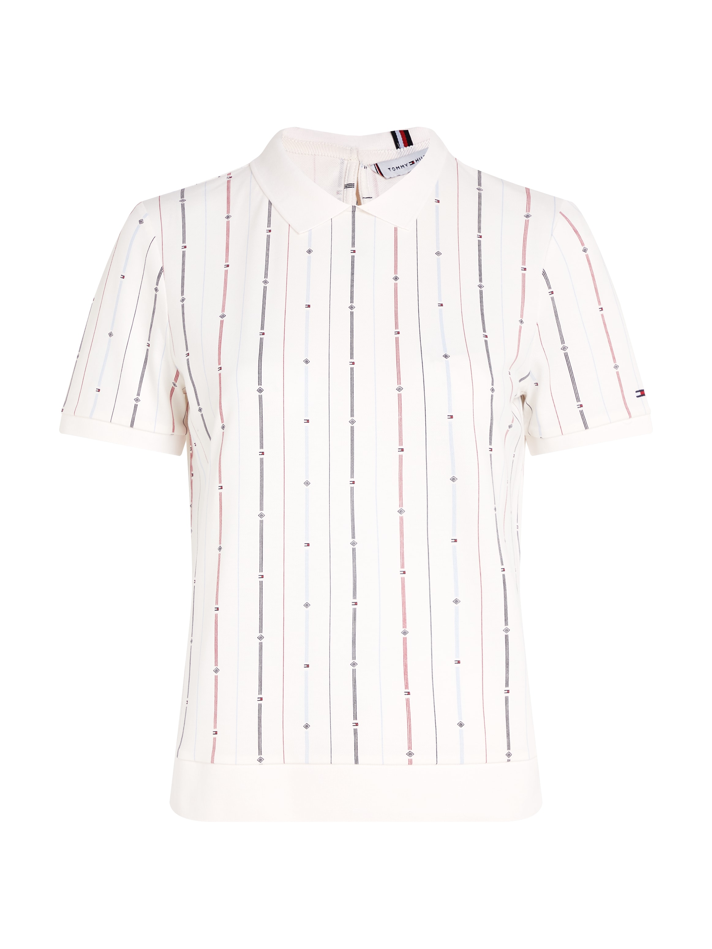 Tommy Hilfiger Poloshirt »REG FLAG STRIPE C-NK POLO SS«, im Streifendessin