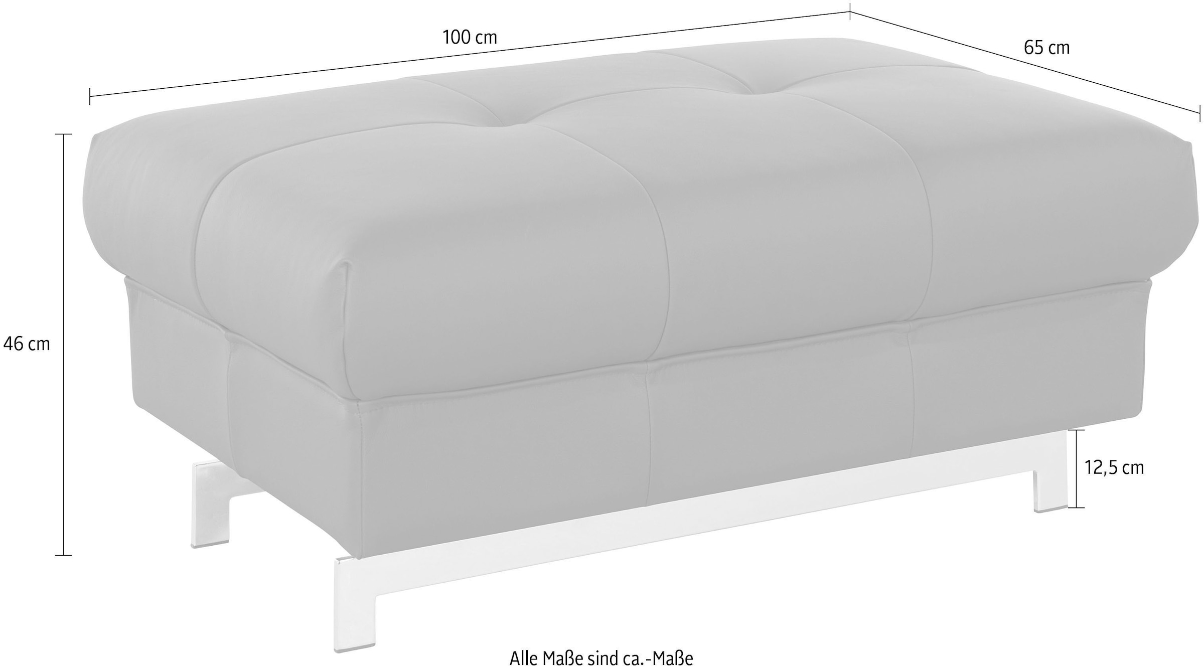 COTTA Hocker »Chef« mit edlen Metallfüßen