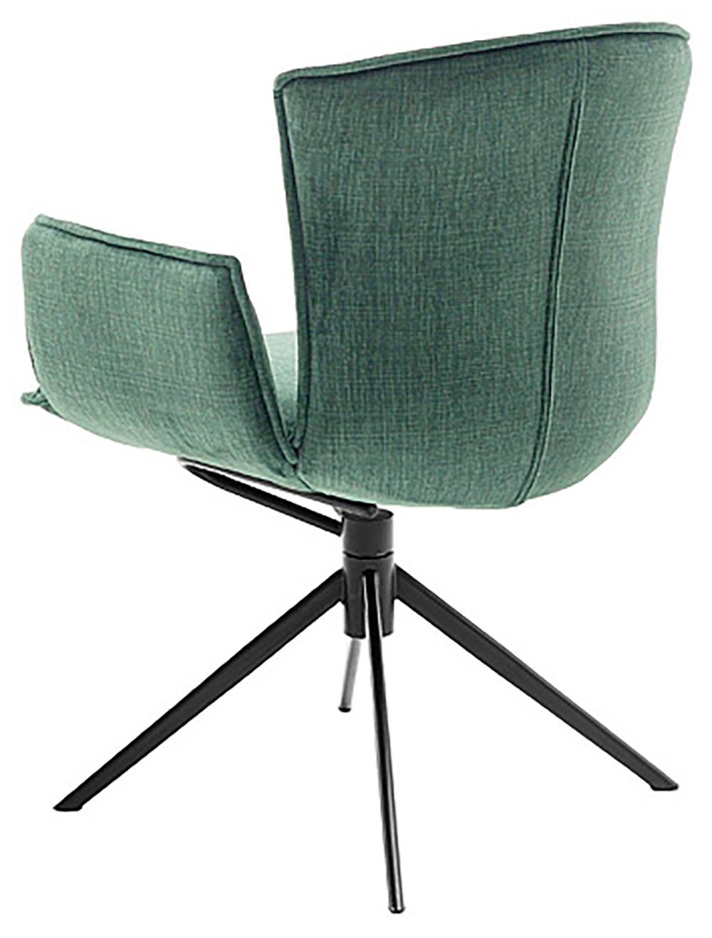 MCA furniture 4-Fußstuhl »NALON Esszimmerstuhl (2er Set) - Stuhl«, (Set), 2 St., Veloursstoff, 360° drehbar, Schwingfunktion, Metall, Veloursoptik, belastbar 120 kg