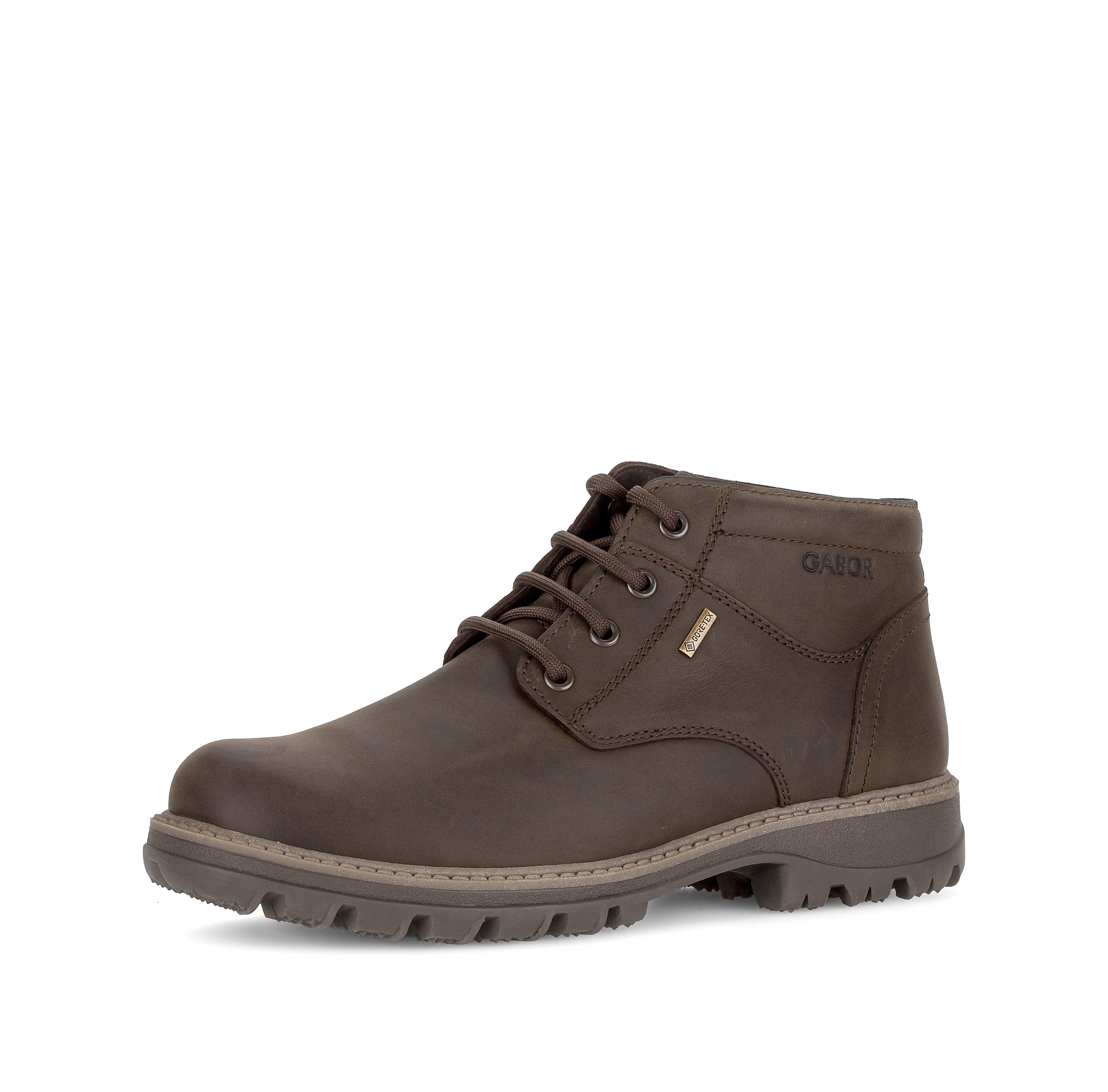 Gabor Schnürboots  Schnürstiefelette, mit Ziernähten in Schuhweite G (= weit)