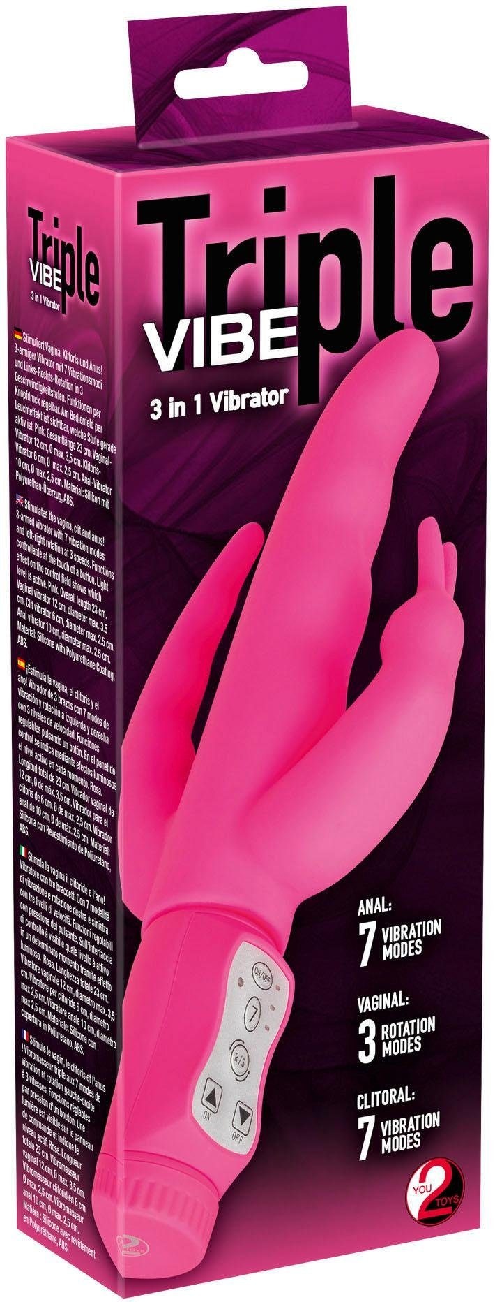 You2Toys Rabbit-Vibrator »Rabbitvibrator „Triple Vibe“«